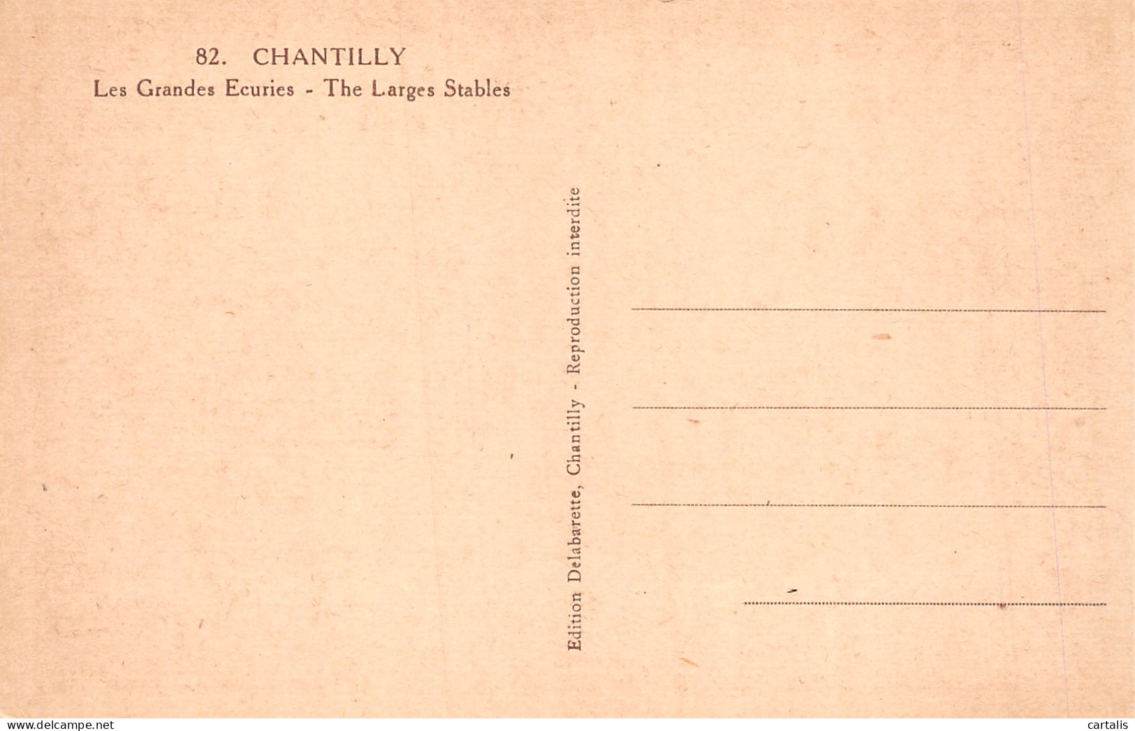 60-CHANTILLY LE CHATEAU-N°4230-D/0095 - Chantilly