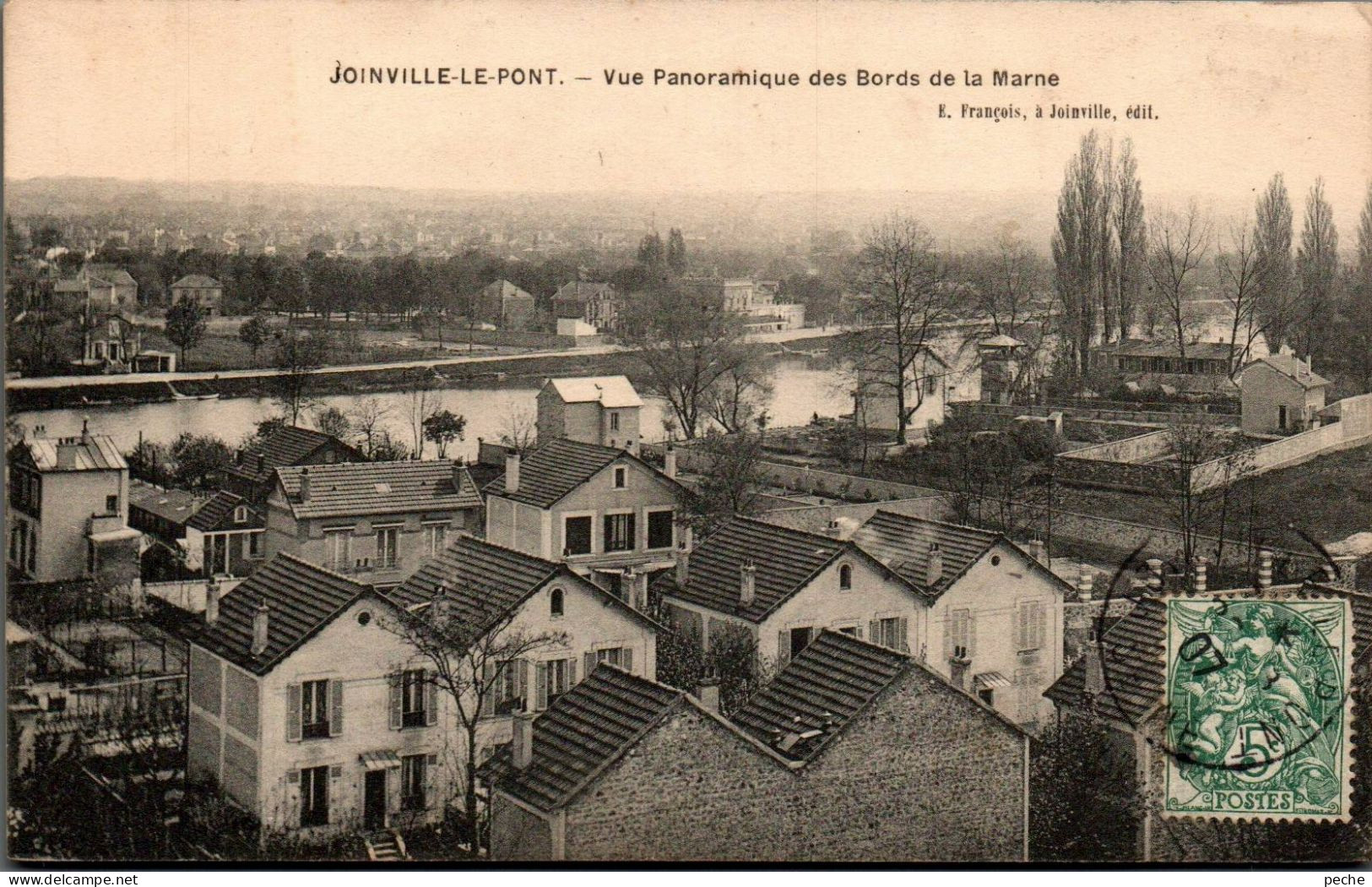 N°2875 W -cpa Joinville Le Pont -vue Panoramique Des Bords De La Marne- - Joinville Le Pont