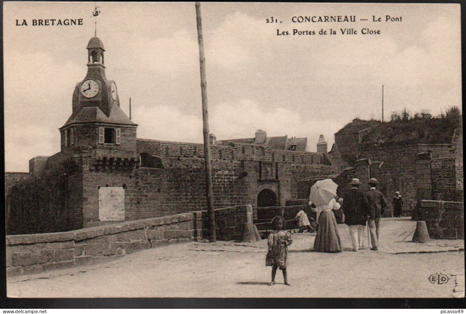 Finistère , Concarneau , Le Pont , Les Portes De La Ville Close - Concarneau