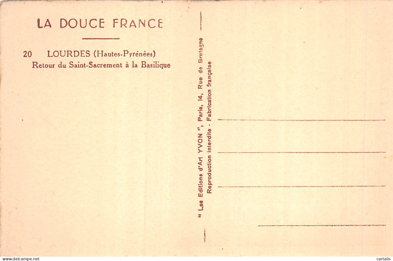 65-LOURDES-N°4230-G/0371 - Lourdes