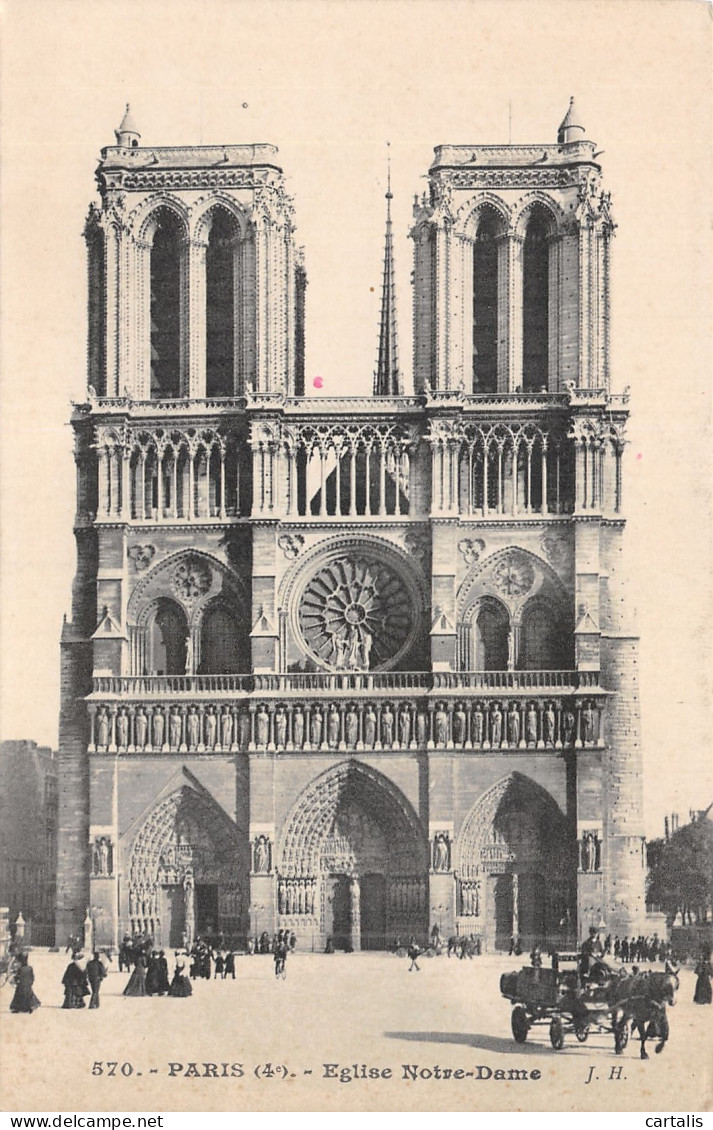 75-PARIS EGLISE NOTRE DAME-N°4230-G/0177 - Notre Dame De Paris