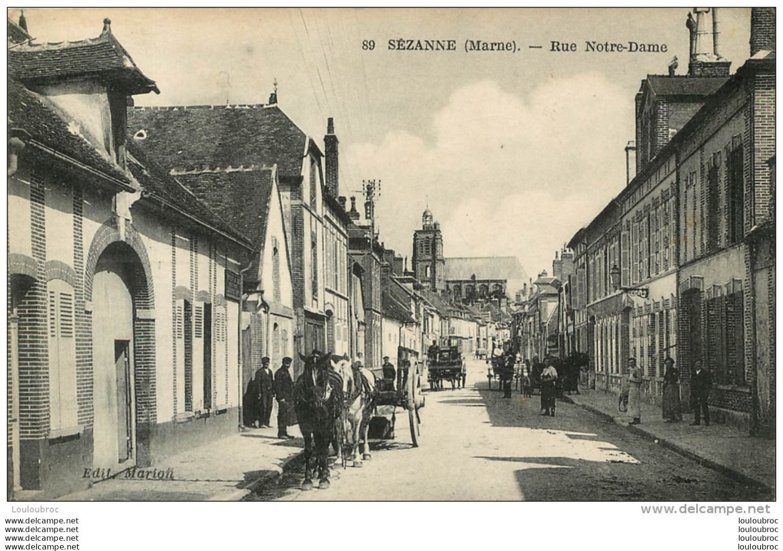 SEZANNE RUE NOTRE DAME EDITION MARION - Sezanne