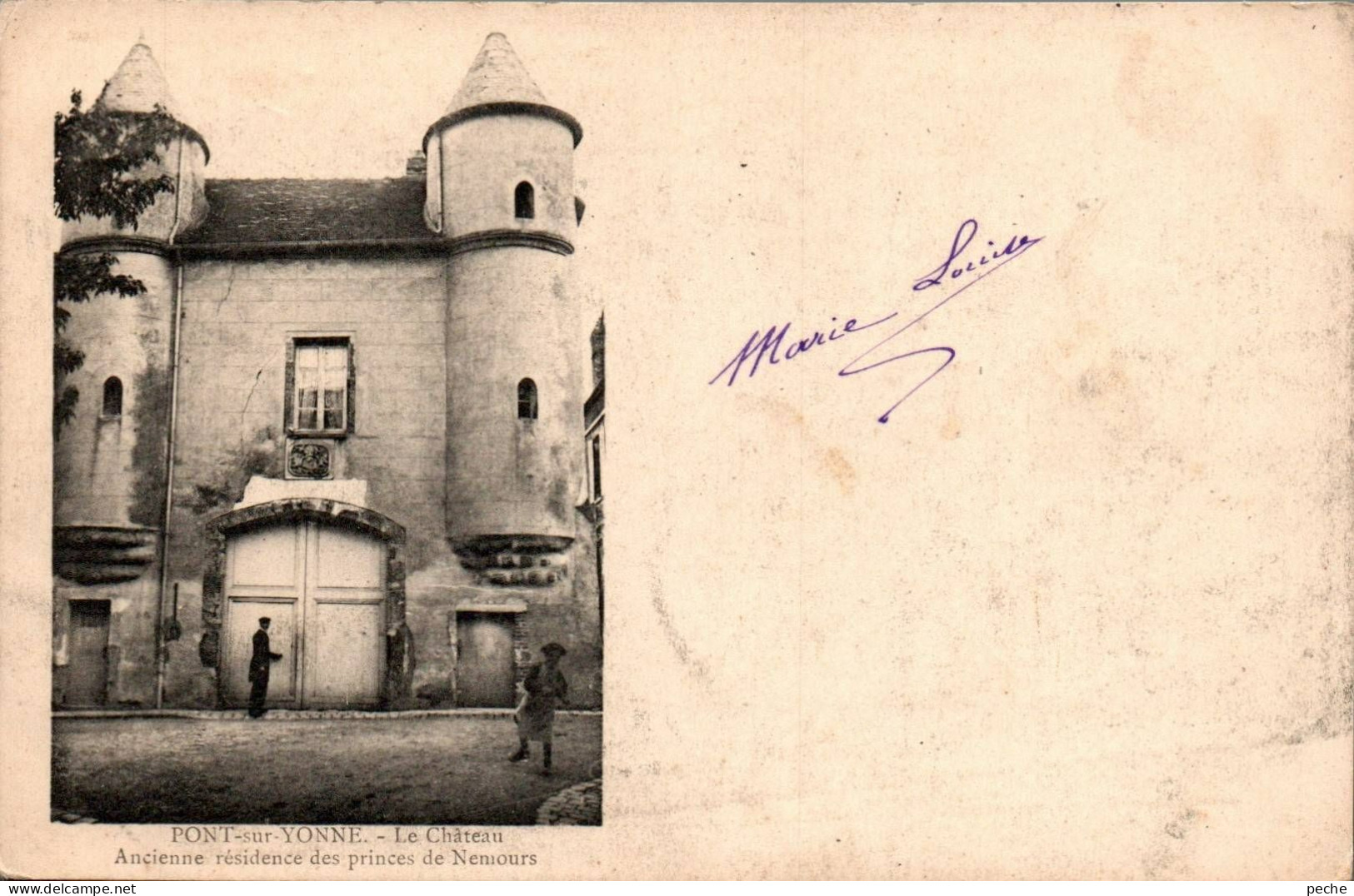 N°2877 W -cpa Pont Sur L'Yonne -le Château- - Pont Sur Yonne