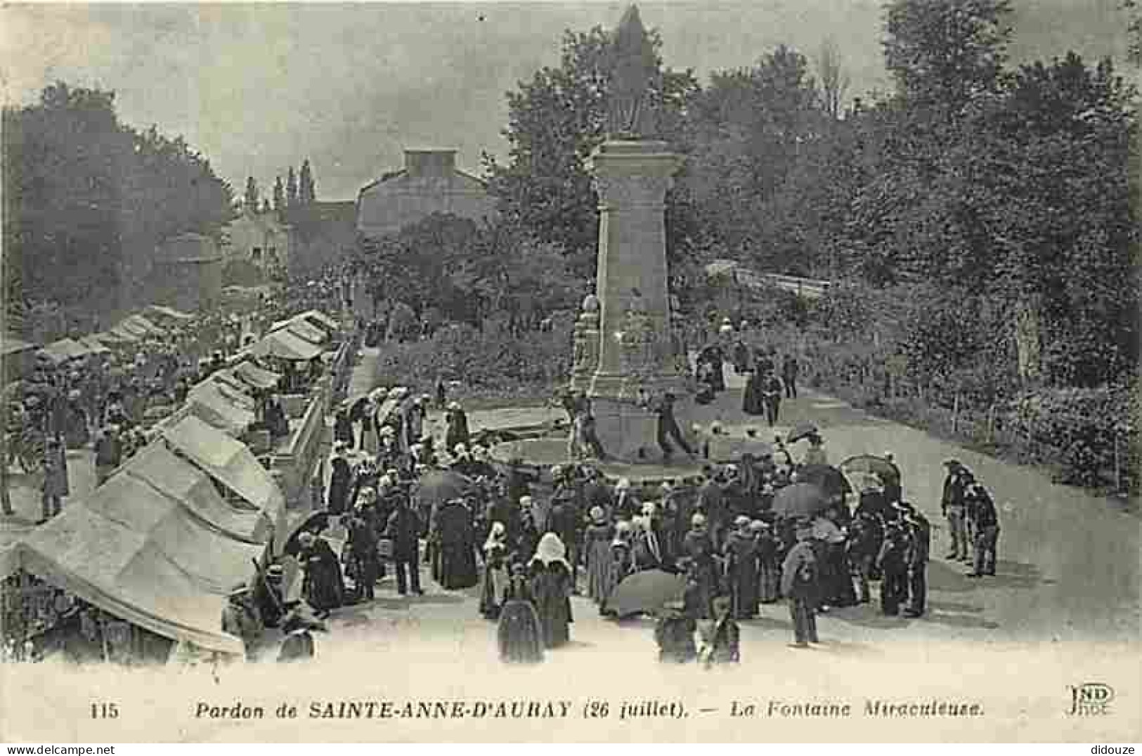 56 - Ste Anne D'Auray - 26 Juillet - Pardon De Ste Anne D'Auray - La Fontaine Miraculeuse - Animée - CPA - Voir Scans Re - Sainte Anne D'Auray