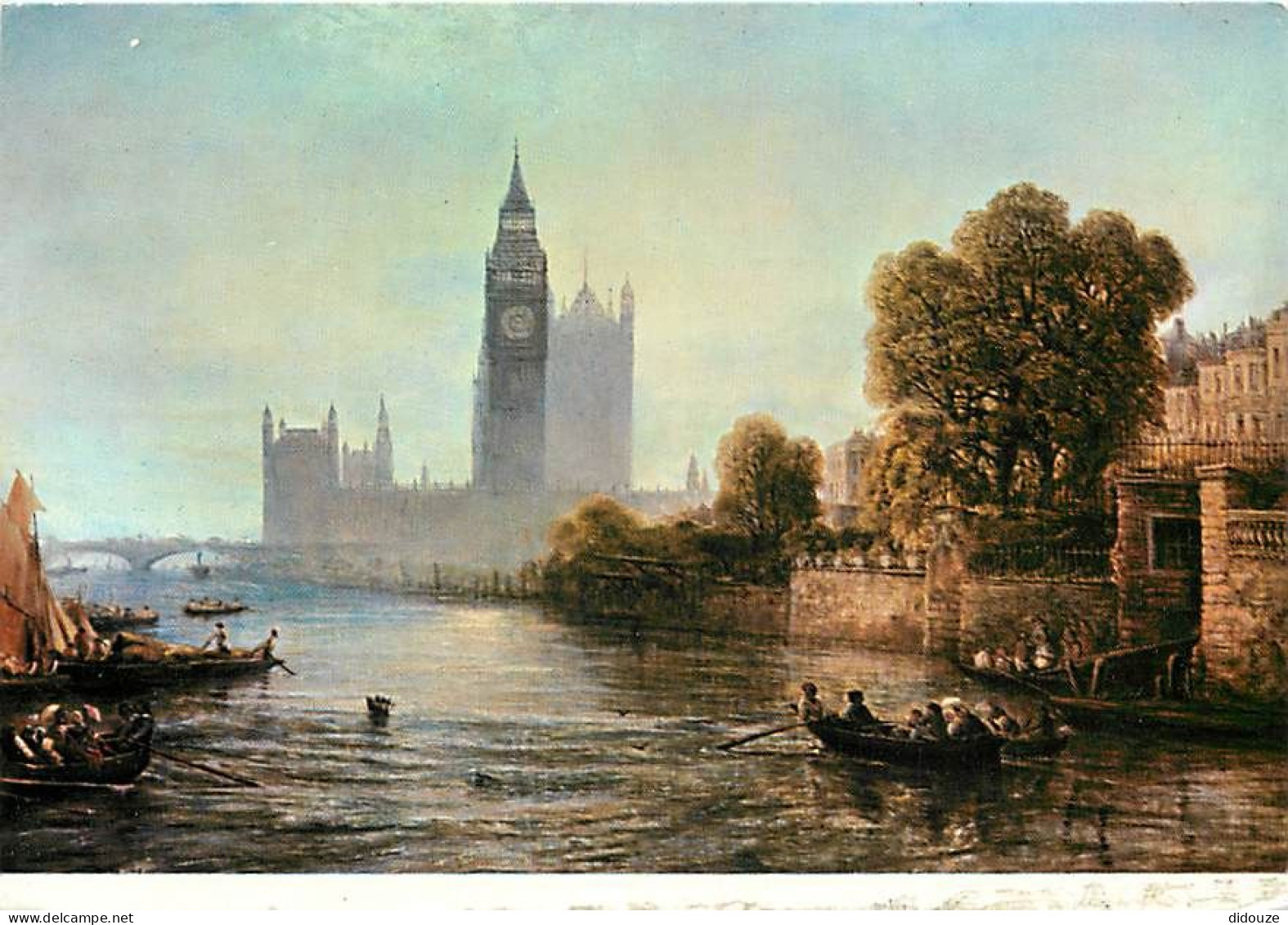 Art - Peinture - Richard Drabble - Westminster And The Houses Of Parliament - CPM - Voir Scans Recto-Verso - Peintures & Tableaux