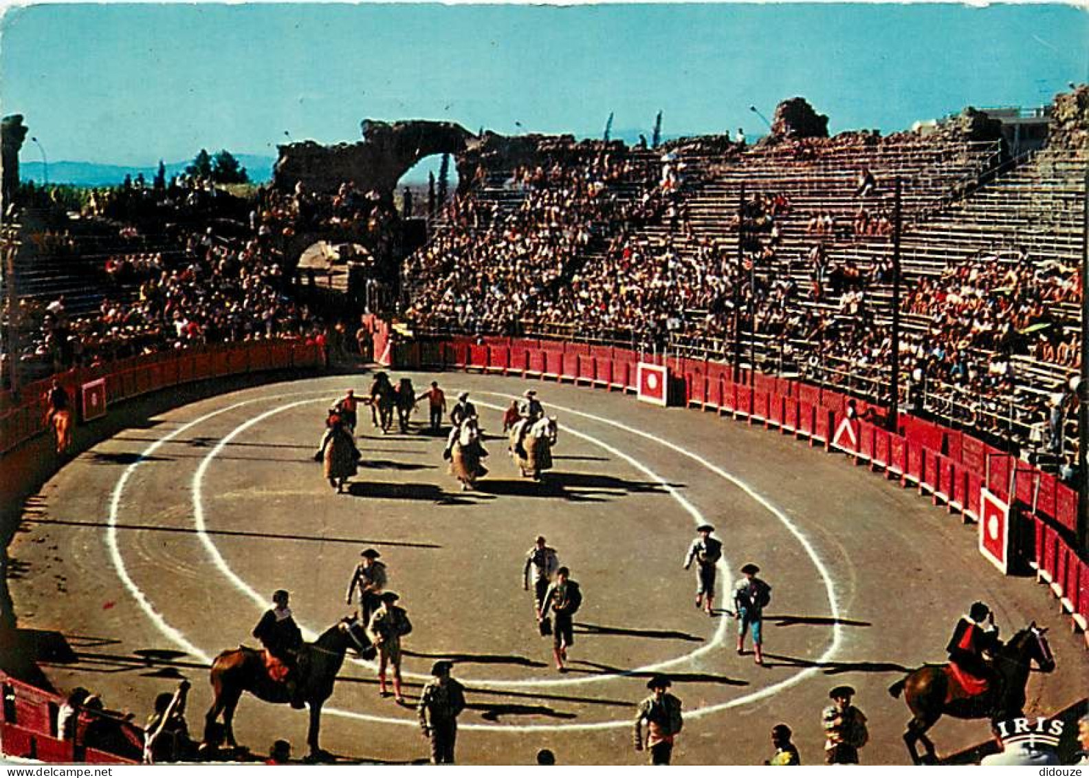 Corrida - Fréjus - Corrida Dans Les Arènes Romaines - Chevaux - Flamme Postale De Fréjus - CPM - Voir Scans Recto-Verso - Corrida