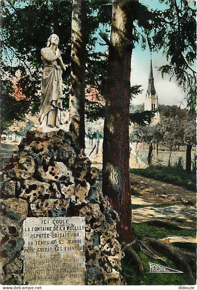 88 - Domremy La Pucelle - Basilique Nationale De Sainte Jeanne D'Arc - Fontaine De La Pucelle - Photo Véritable - Editio - Domremy La Pucelle