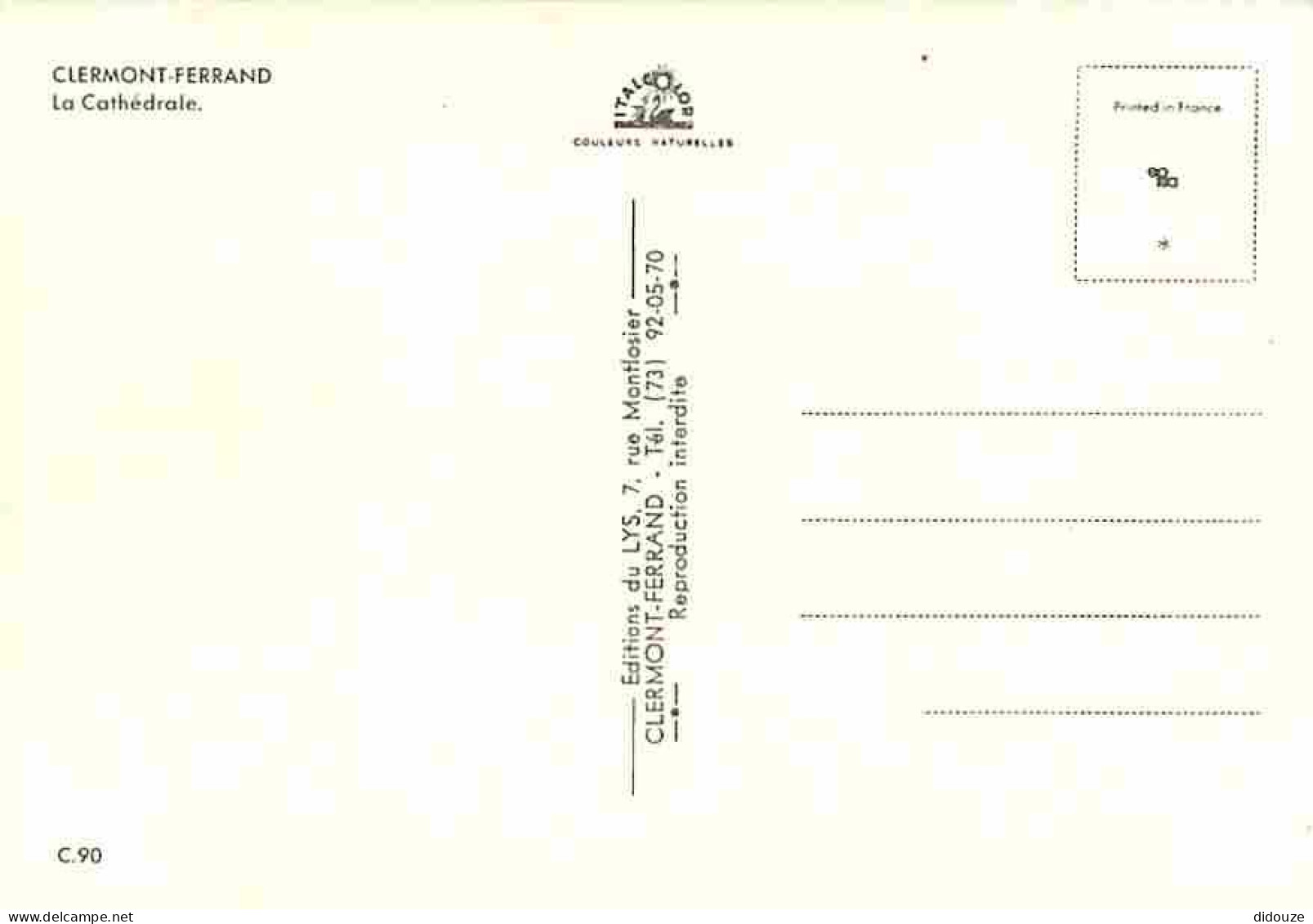 63 - Clermont Ferrand - La Cathédrale - CPM - Voir Scans Recto-Verso - Clermont Ferrand