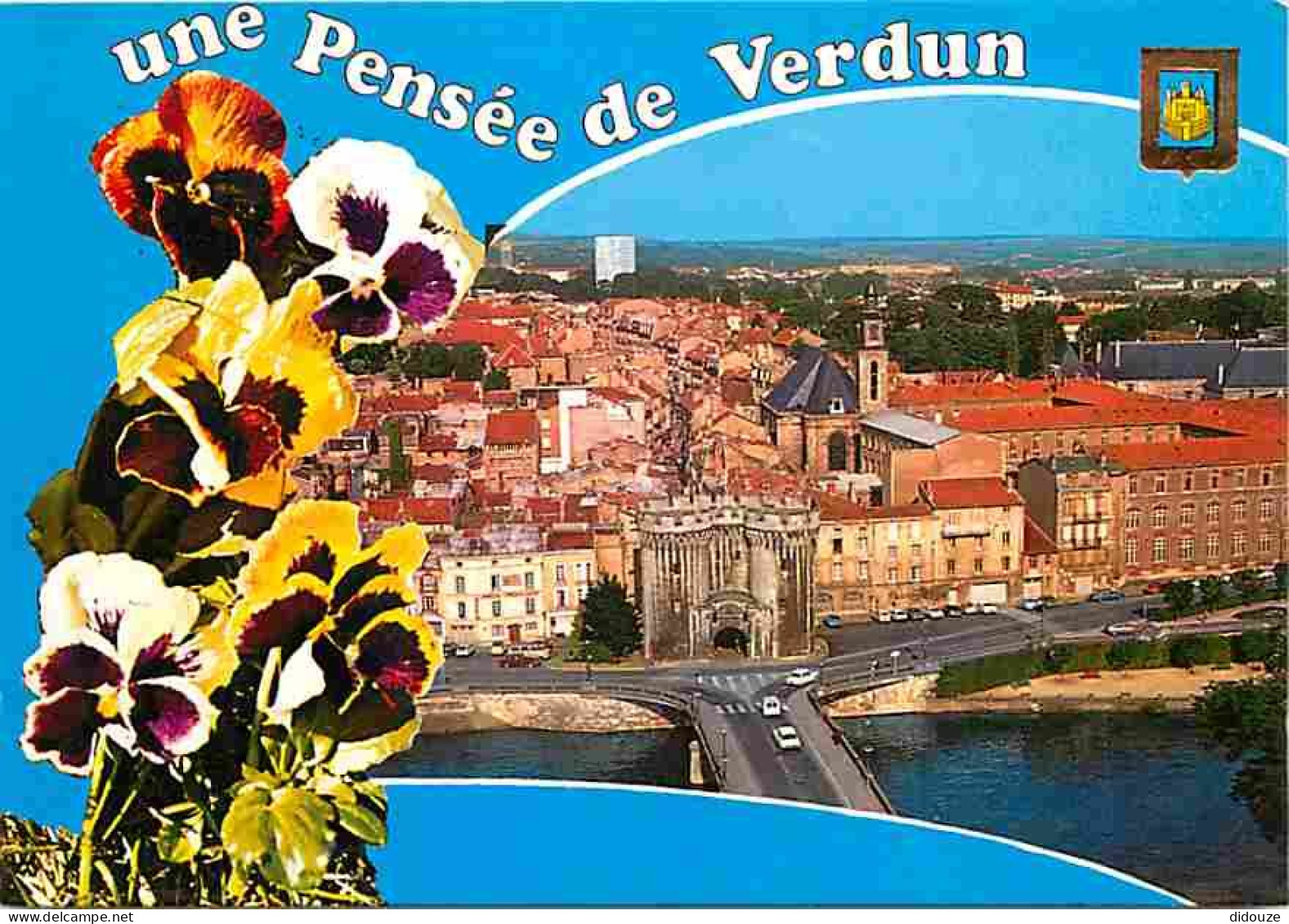 55 - Verdun - Le Pont Et La Porte Chaussée - La Meuse - Vue Aérienne - CPM - Voir Scans Recto-Verso - Verdun