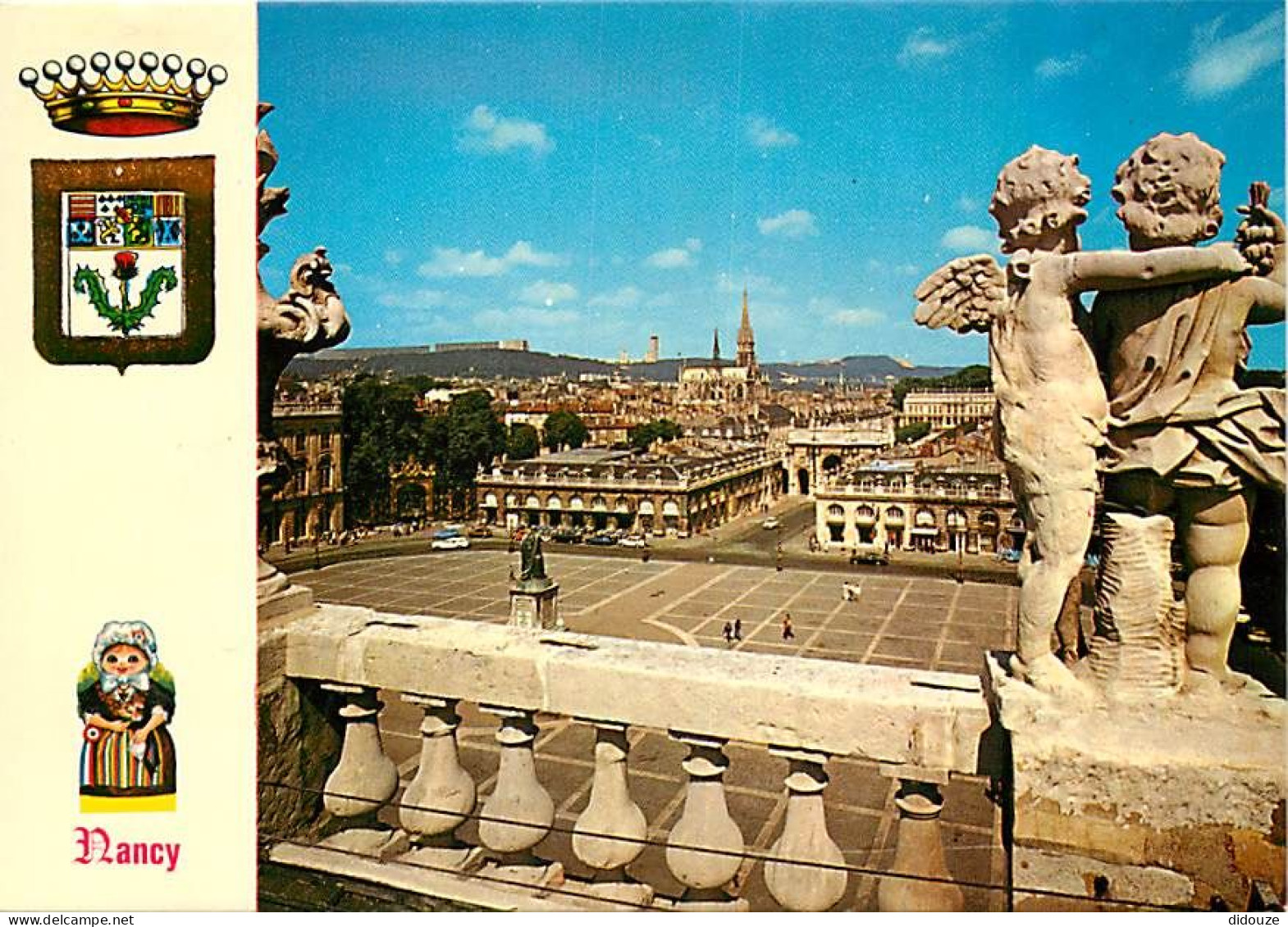 54 - Nancy - La Place Stanislas - Blasons - Anges  Sculptés - Carte Neuve - CPM - Voir Scans Recto-Verso - Nancy