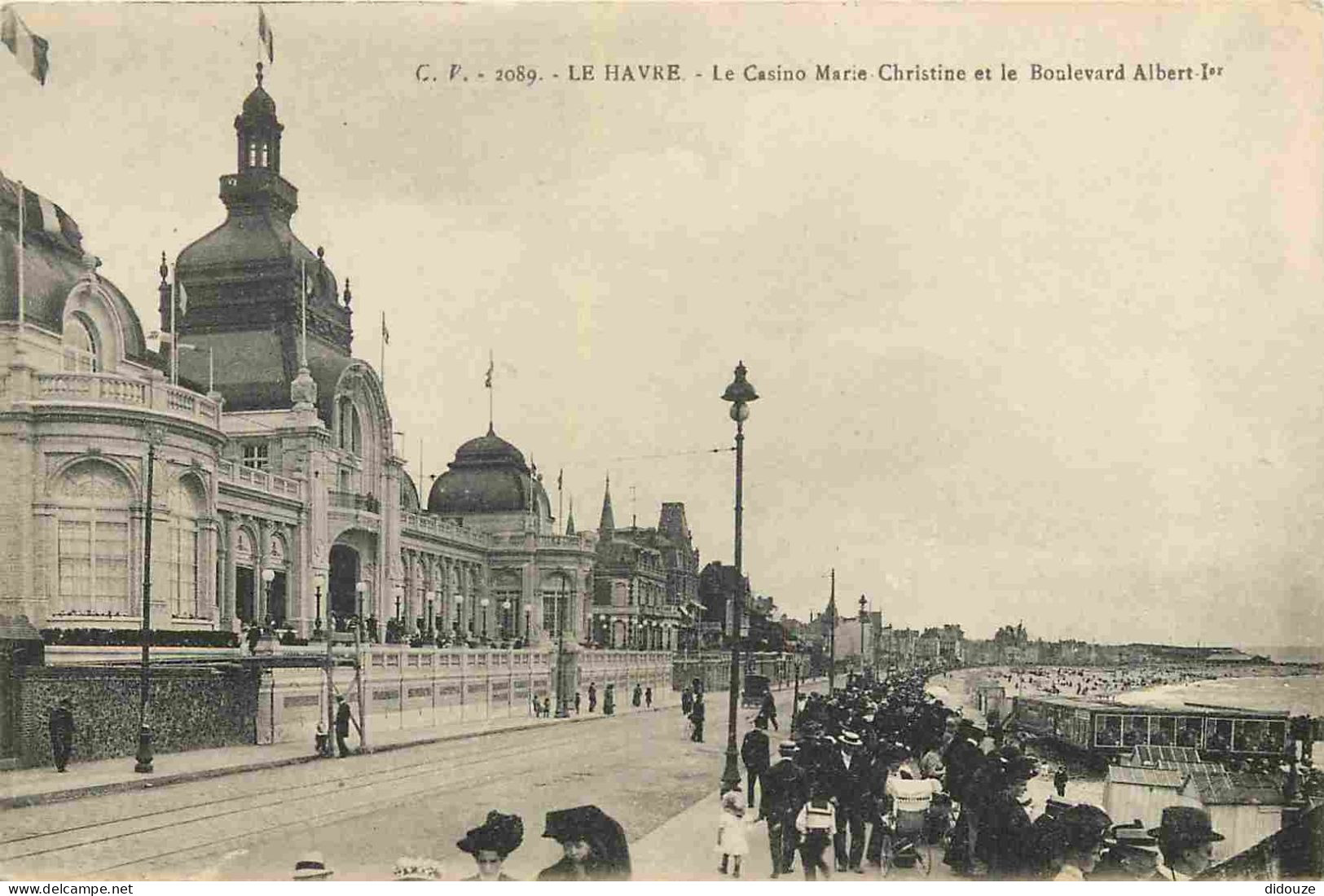 76 - Le Havre - Le Casino Marie Christine Et Le Boulevard Albert Ier - Animée - CPA - Voir Scans Recto-Verso - Ohne Zuordnung