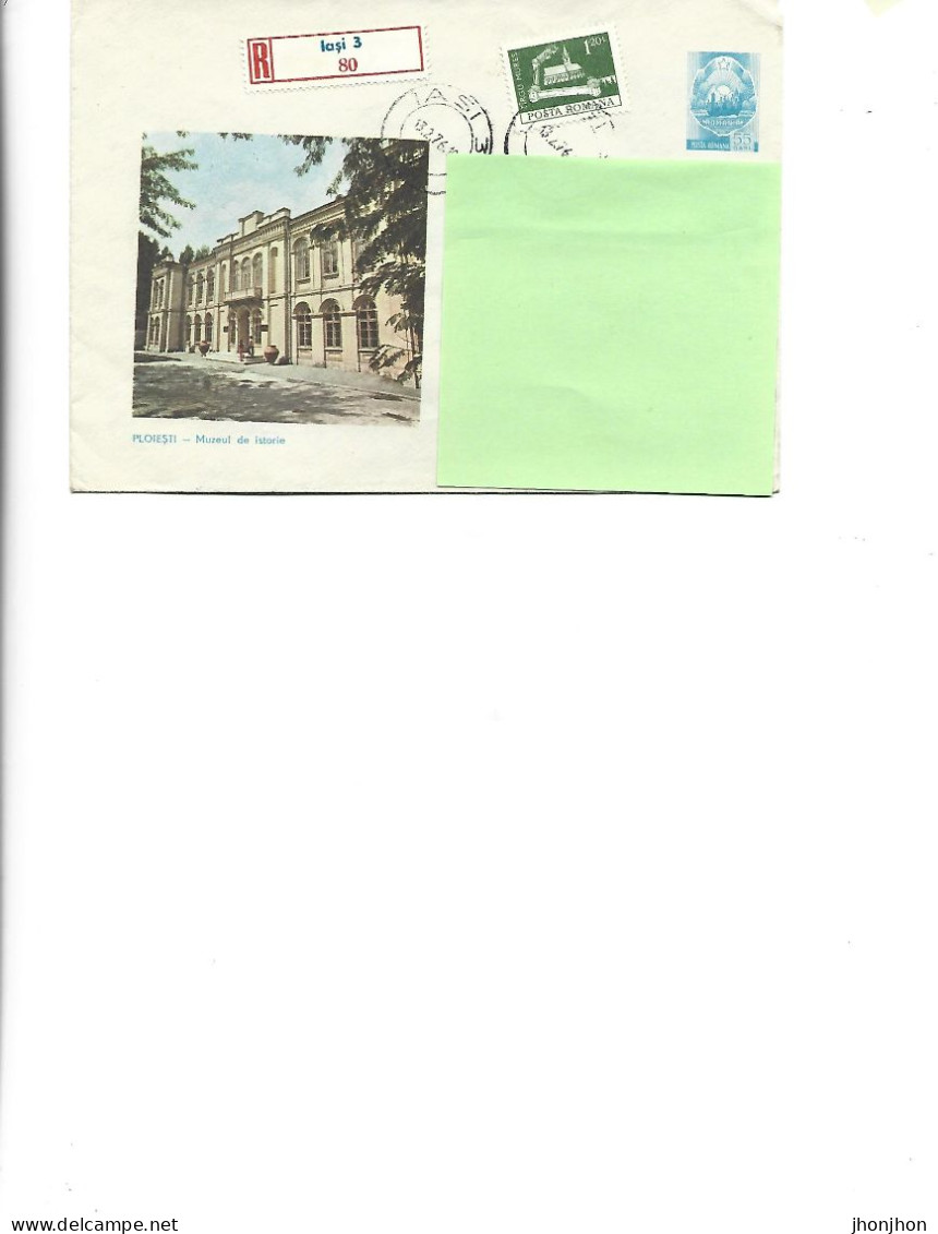 Romania-Postal St.cover Used 1975(408) -  Ploiesti -  History Museum - Postal Stationery