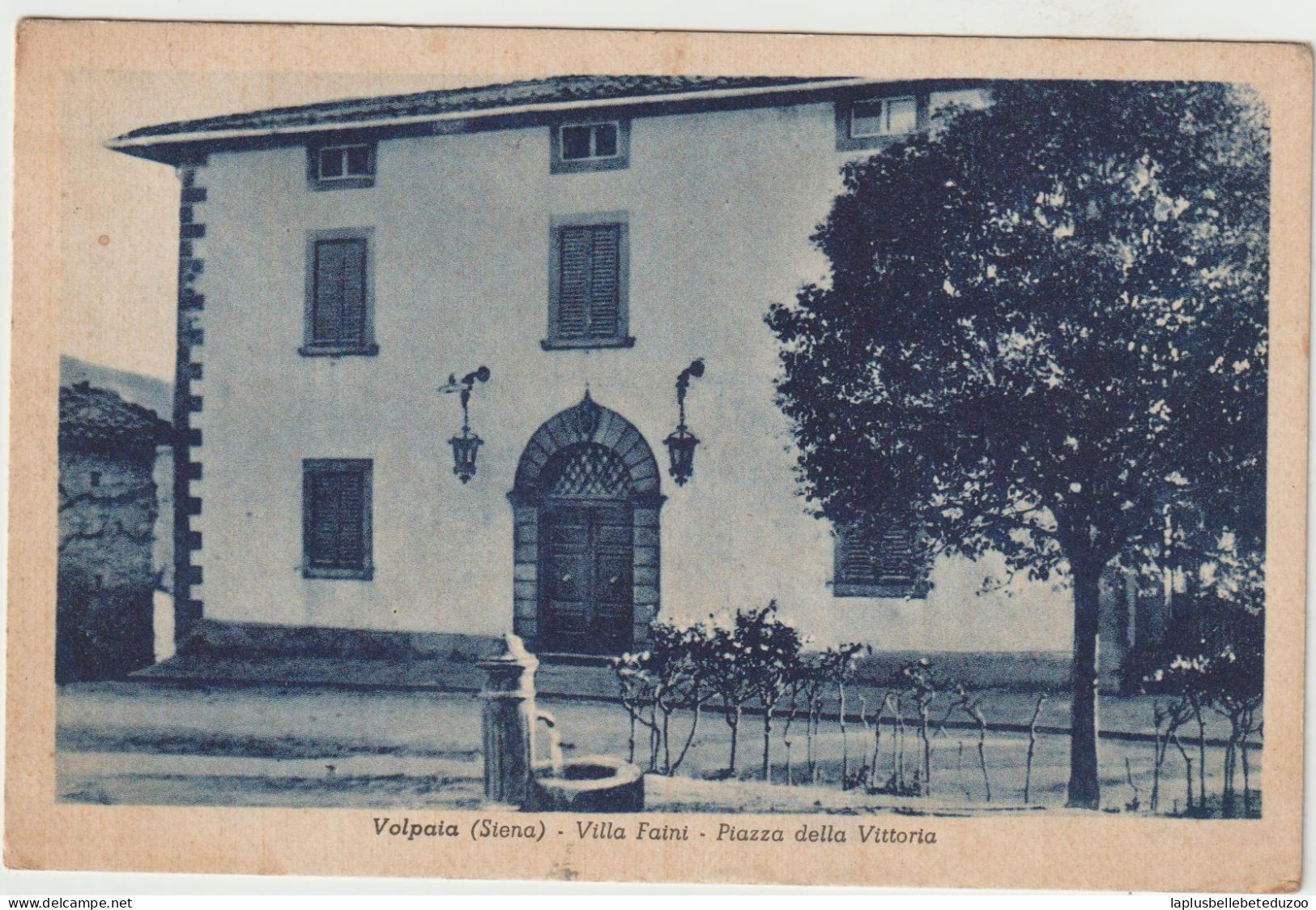 CPA -ITALIE - TOSCANA - SIENA - VOLPAIA - Villa Faini - Piazza Della Vittoria - - Siena