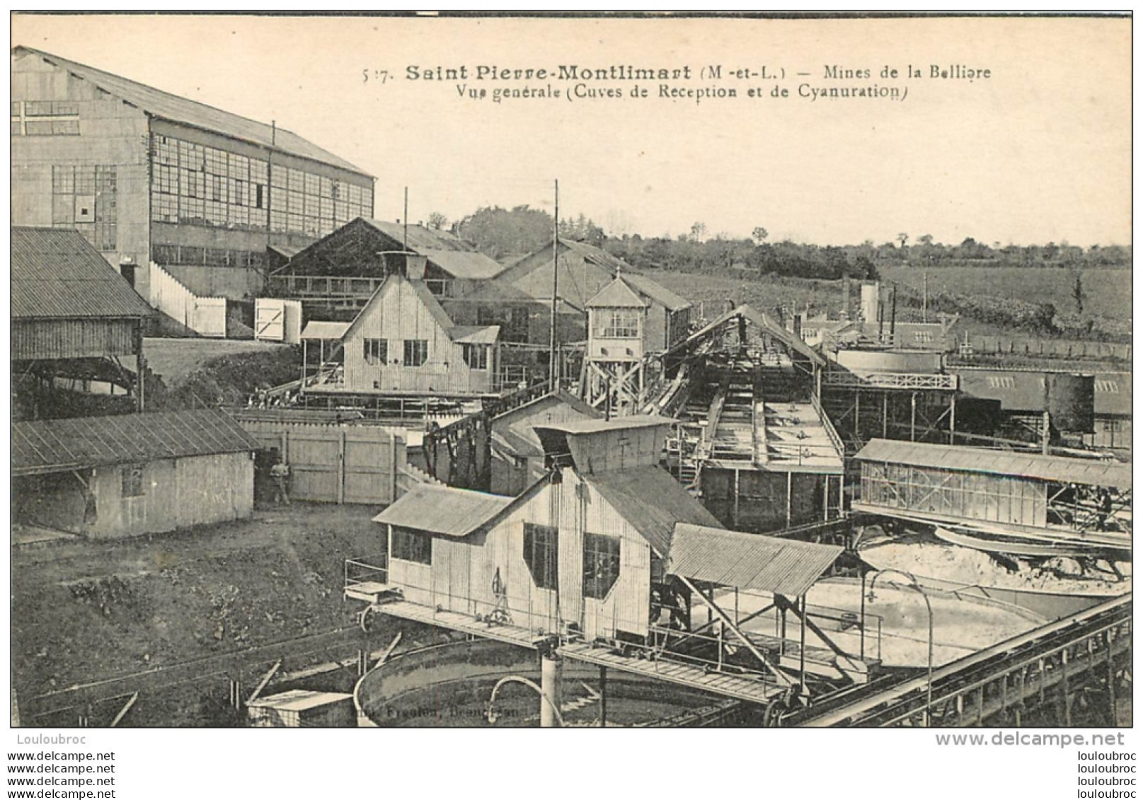 SAINT PIERRE MONTLIMART MINES DE BELLIERE VUE GENERALE - Autres & Non Classés