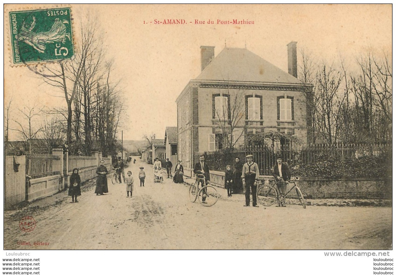 SAINT AMAND SUR FION RUE DU PONT MATHIEU - Autres & Non Classés