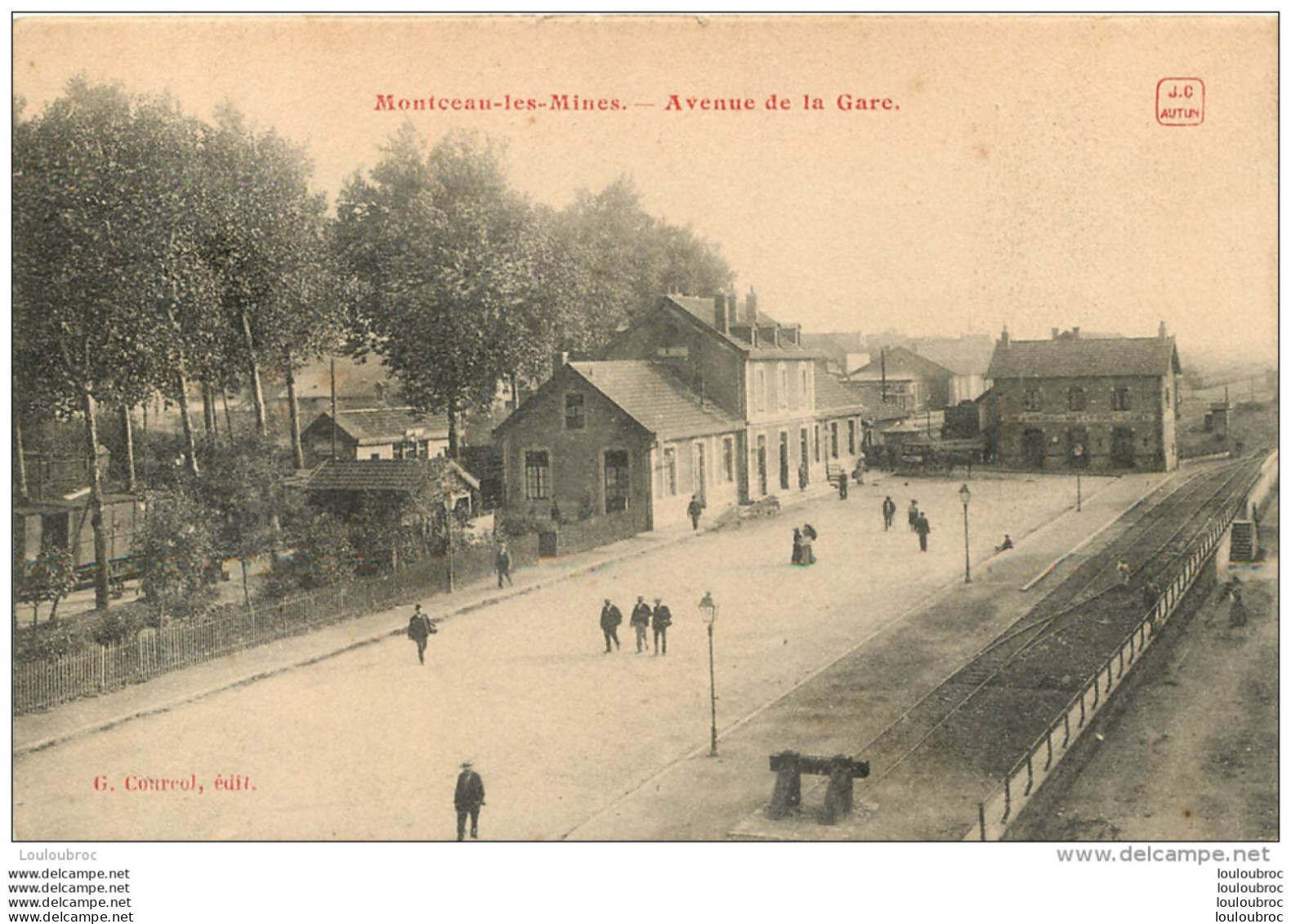 MONTCEAU LES MINES  AVENUE DE LA GARE - Montceau Les Mines