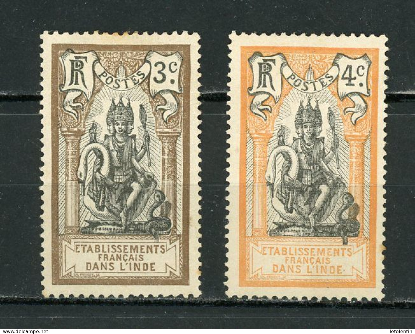 INDE (RF) - BAA - N° Yvert 27+28 (*) - Unused Stamps