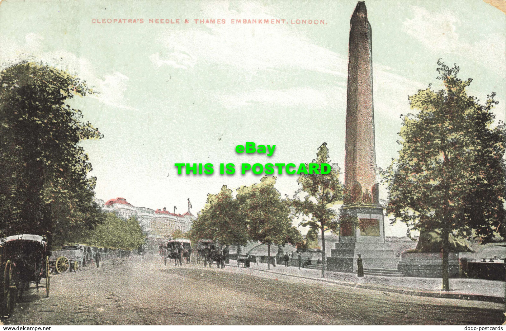 R587427 Cleopatras Needle And Thames Embankment. London. 1906 - Autres & Non Classés