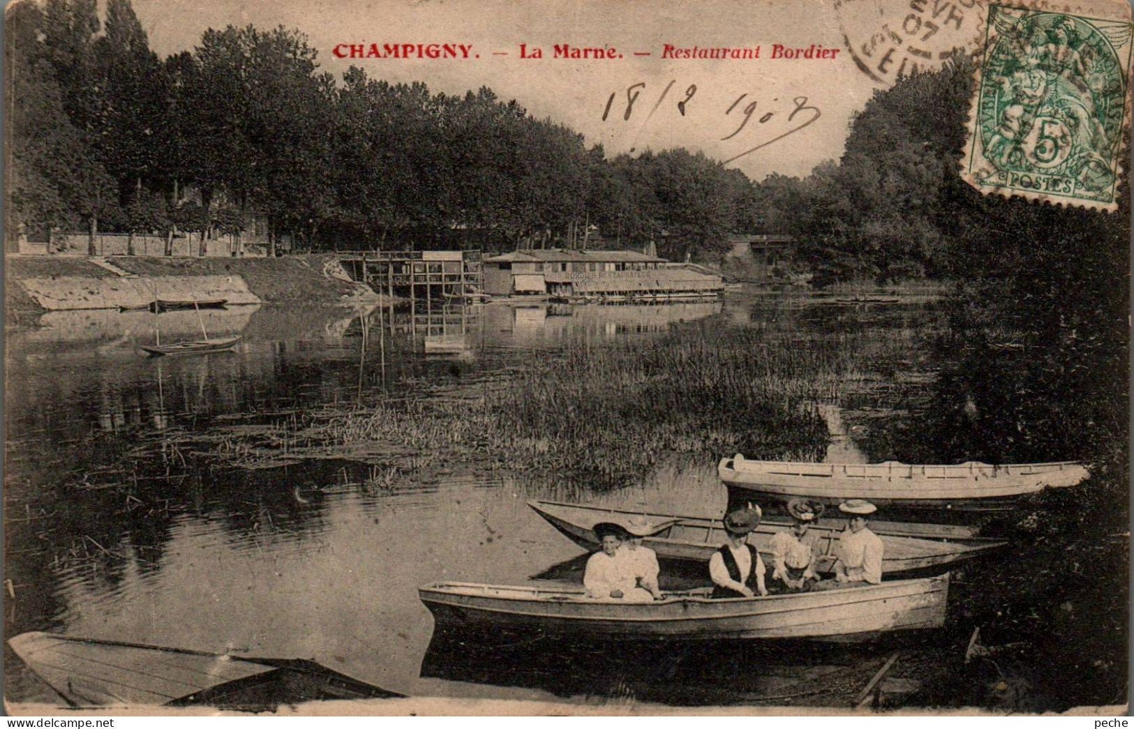 N°2880 W -cpa Champigny -restaurant Bordier- - Champigny Sur Marne