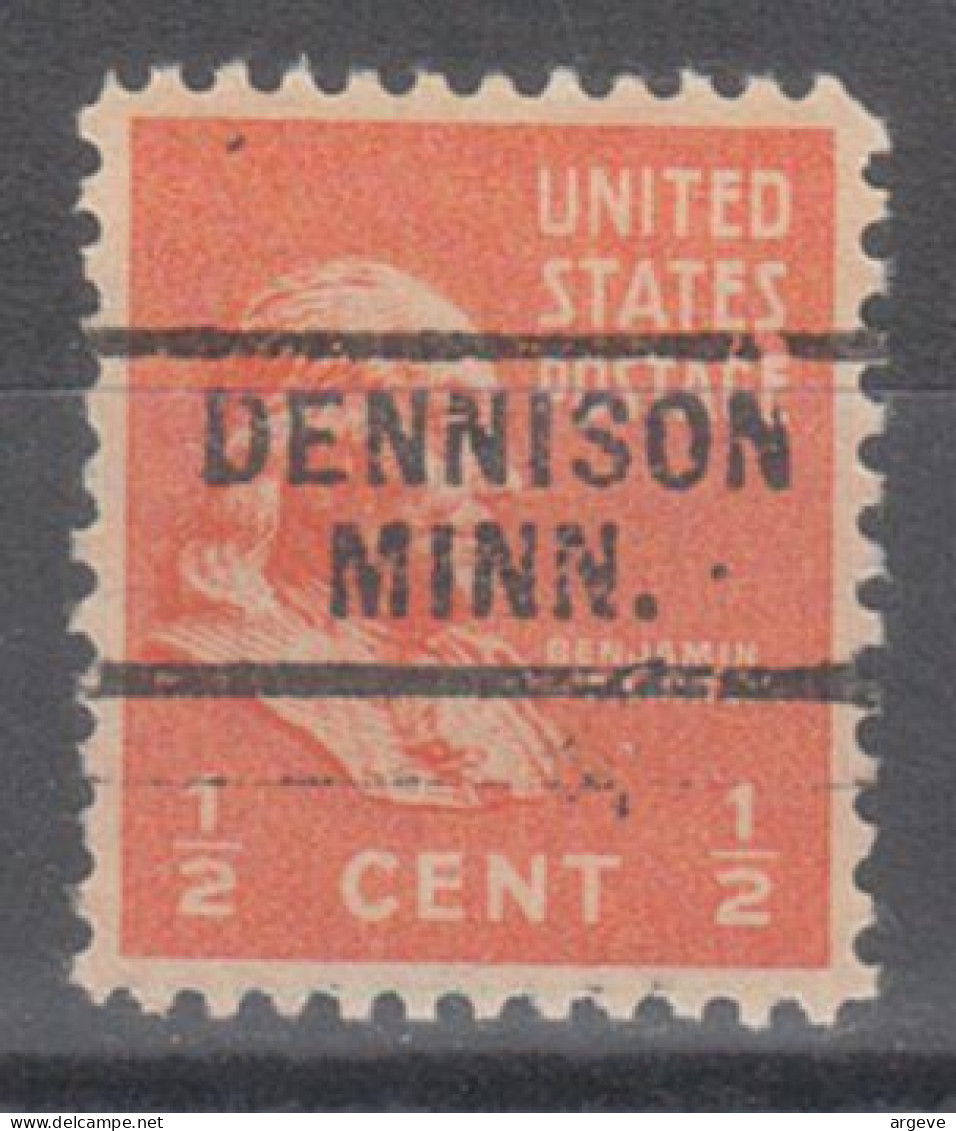 USA Precancel Vorausentwertungen Preo Locals Minnesota, Dennison 729 - Préoblitérés