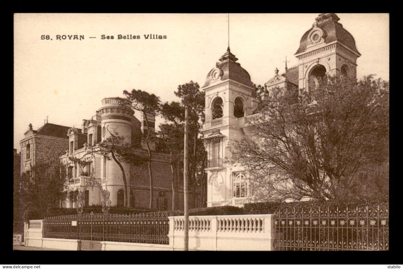 17 - ST-GEORGES-DE-DIDONNE - CARTE DE SERVICE - M. MATHIEU, PHOTOGRAPHE - ROYAN, LES VILLAS - Saint-Georges-de-Didonne