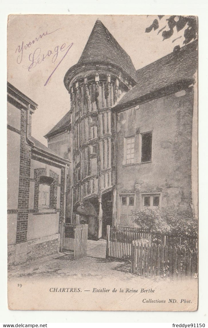 28 . Chartres . Escalier De La Reine Berthe . 1904 - Chartres