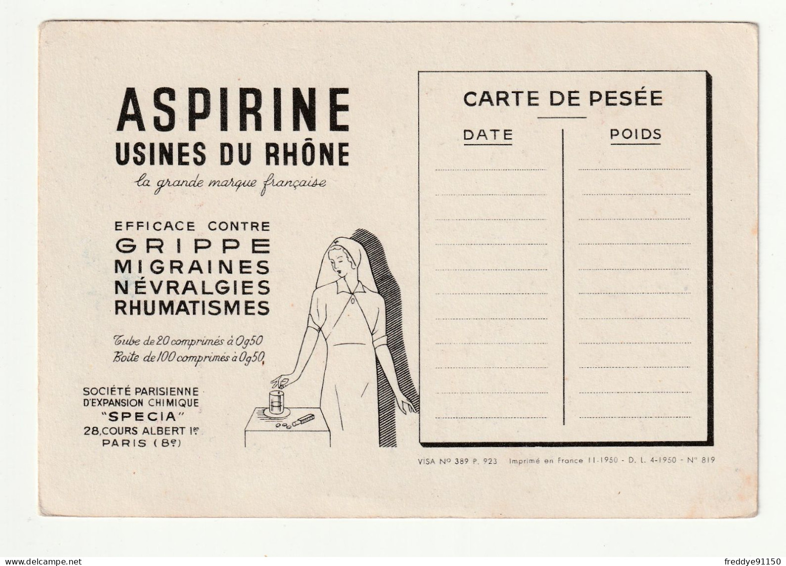 28 . Chartres . Publicite Aspirine  . Les Corporations D'apres Les Vitraux De La Cathedrale . Le Boucher - Chartres