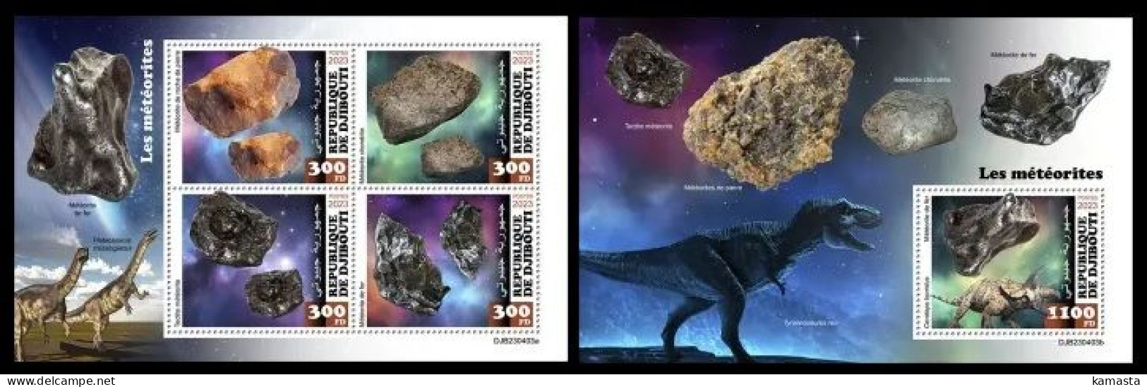 Djibouti 2023 Meteorites. (403) OFFICIAL ISSUE - Sterrenkunde