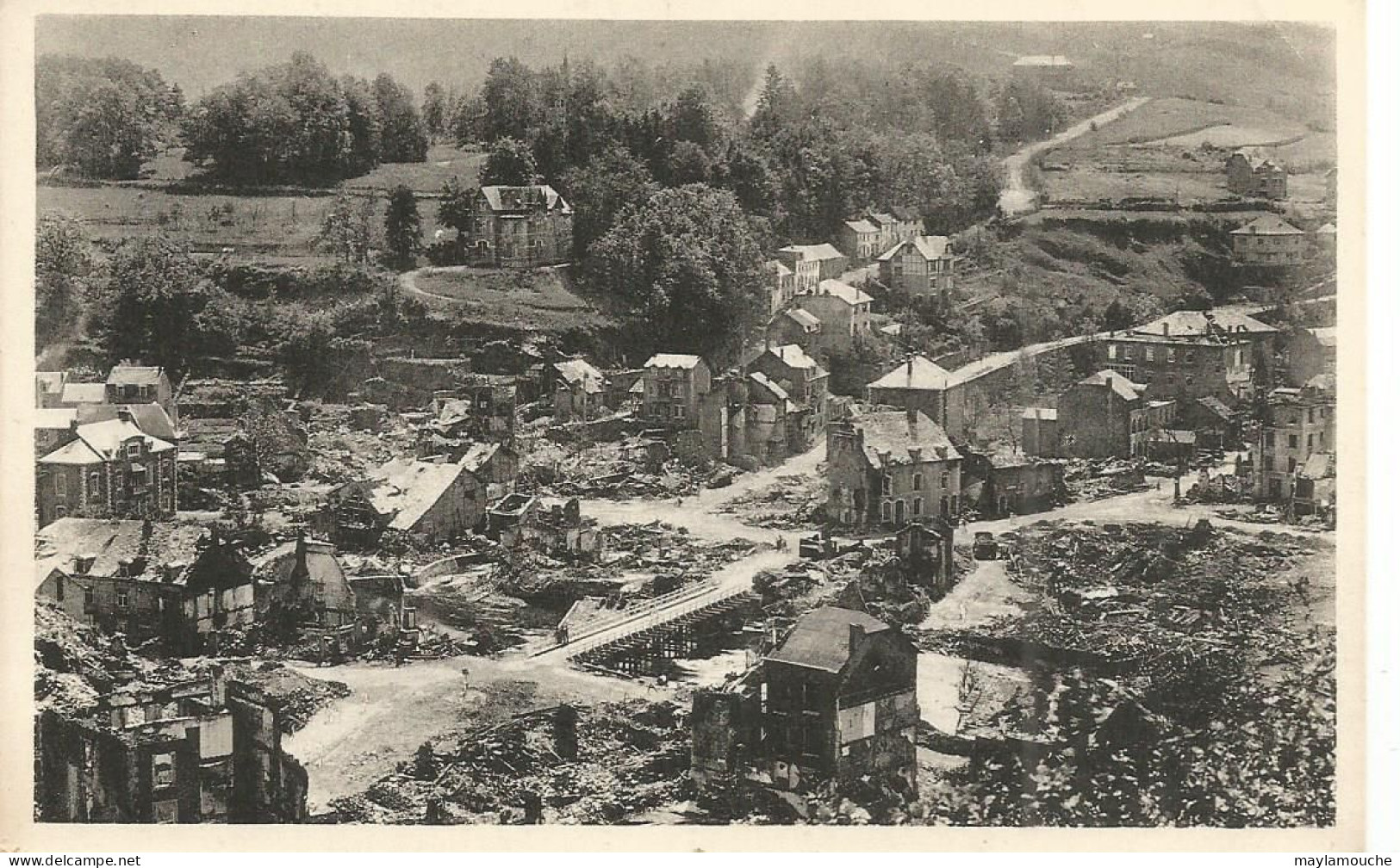 La Roche-en-ardenne Destruction - Guerre 1939-45