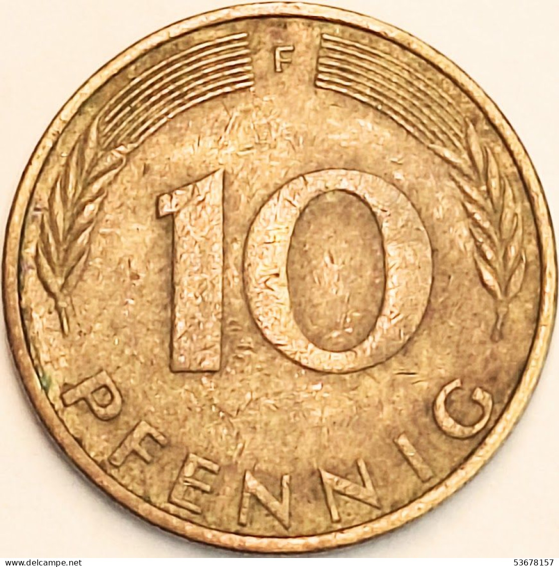 Germany Federal Republic - 10 Pfennig 1974 F, KM# 108 (#4649) - 10 Pfennig