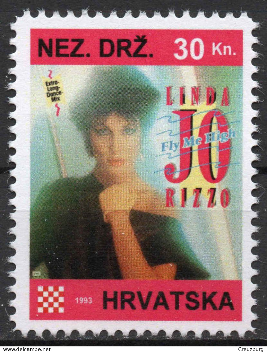 Linda Jo Rizzo - Briefmarken Set Aus Kroatien, 16 Marken, 1993. Unabhängiger Staat Kroatien, NDH. - Croatia