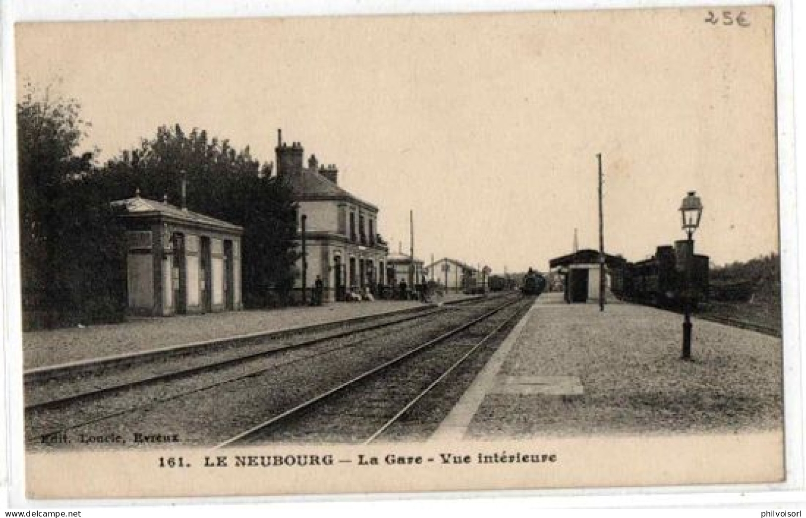 LE NEUBOURG LA GAREBTRAIN ENTRANTANIMEE - Le Neubourg