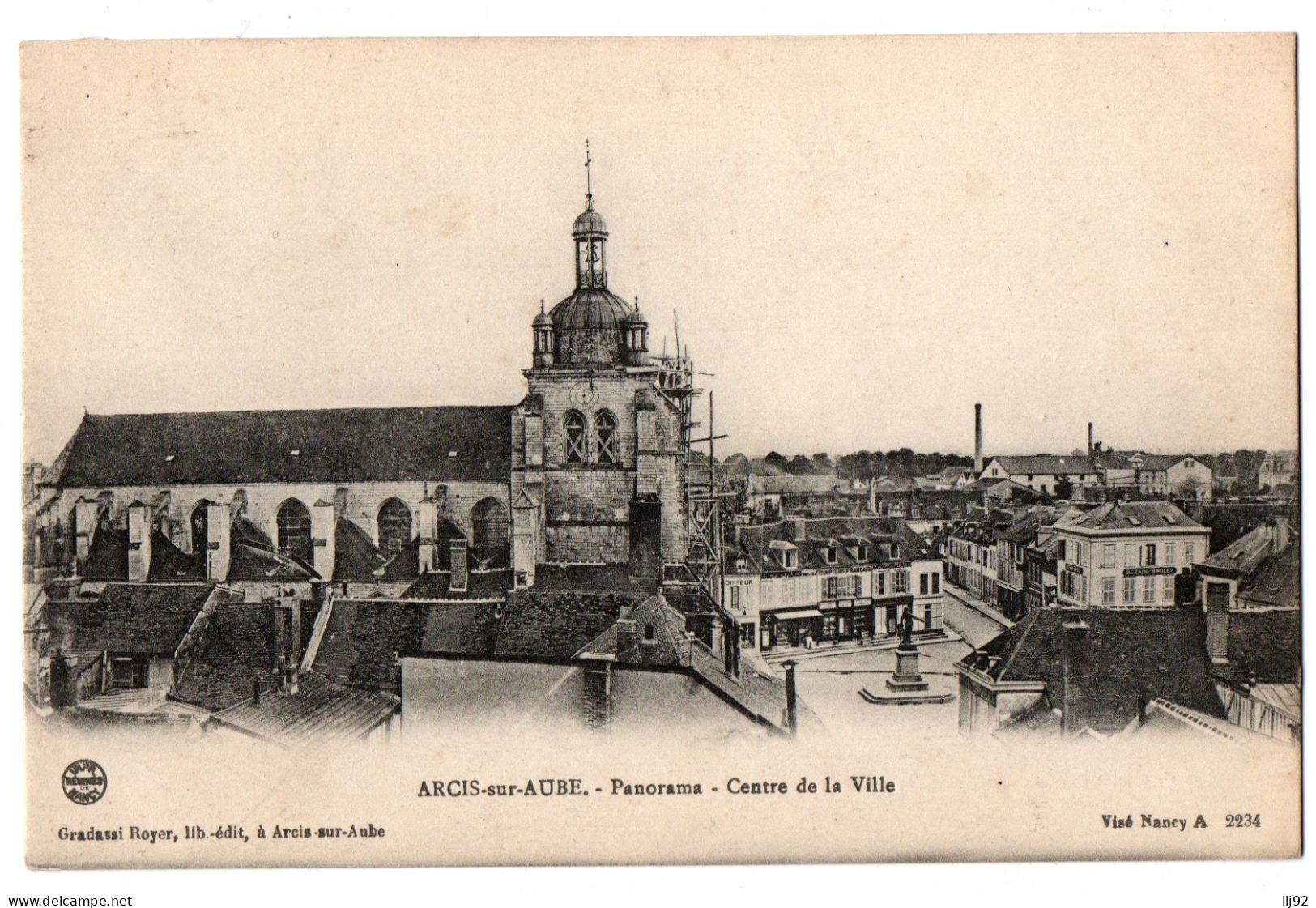 CPA 10 - ARCIS-SUR-AUBE (Aube) - Panorama - Centre De La Ville - Arcis Sur Aube