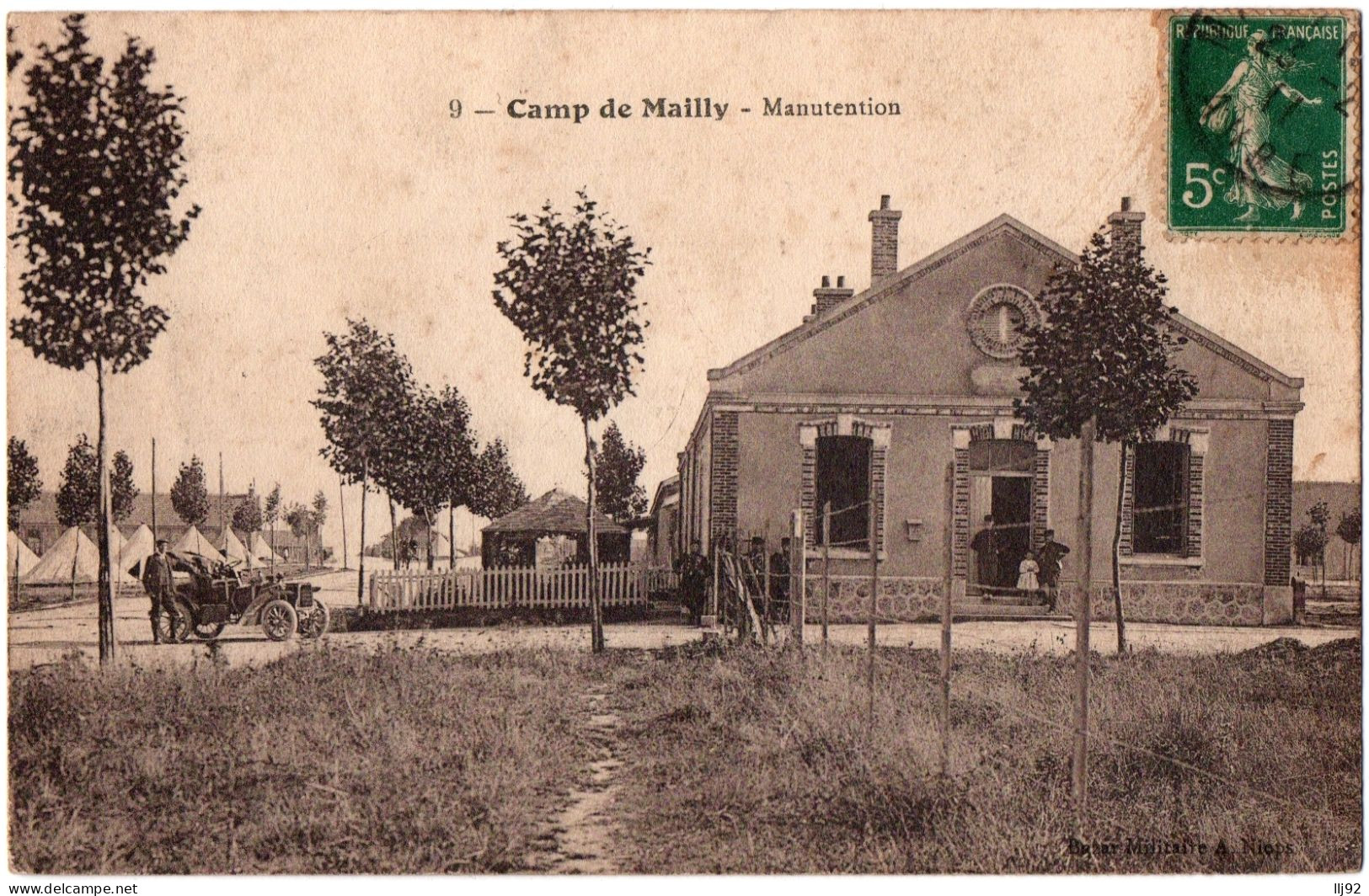 CPA 10 - Camp De MAILLY (Aube) - 9. Manutention (petite Animation, Automobile) - Mailly-le-Camp