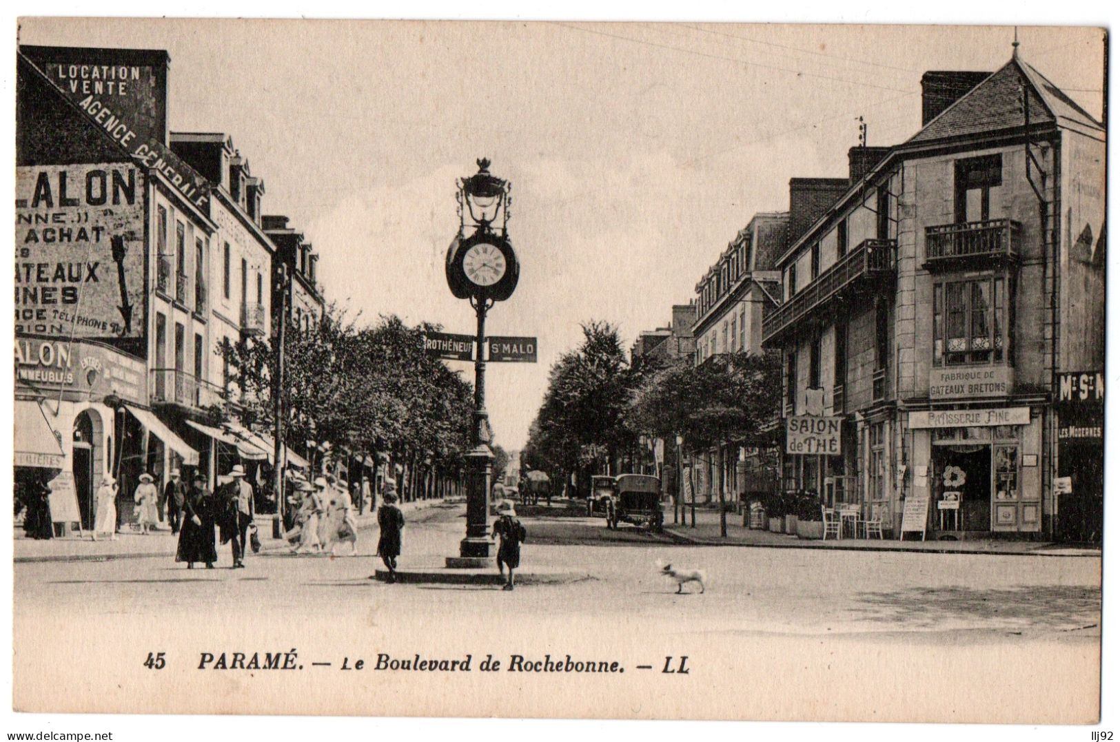CPA 35 - PARAME (Ille Et Vilaine) - 45. Le Boulevard De Rochebonne - LL - Parame