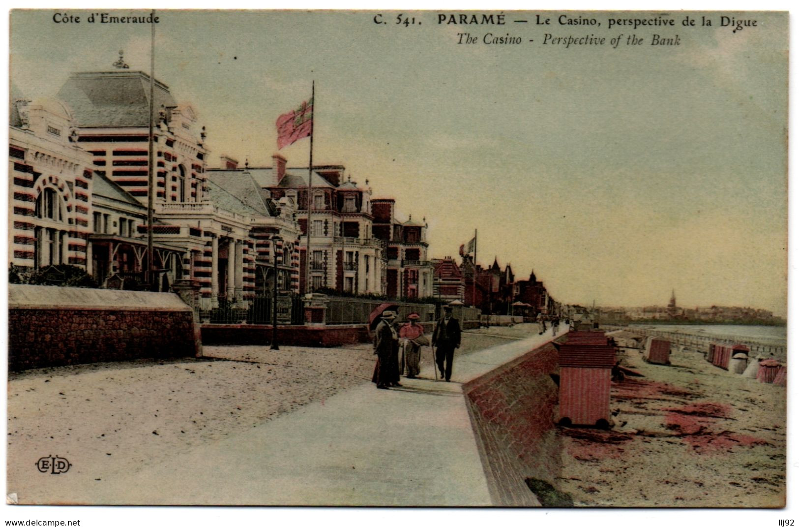 CPA 35 - PARAME (Ille Et Vilaine) - 541. Le Casino, Perspective De La Digue. ELD - Parame