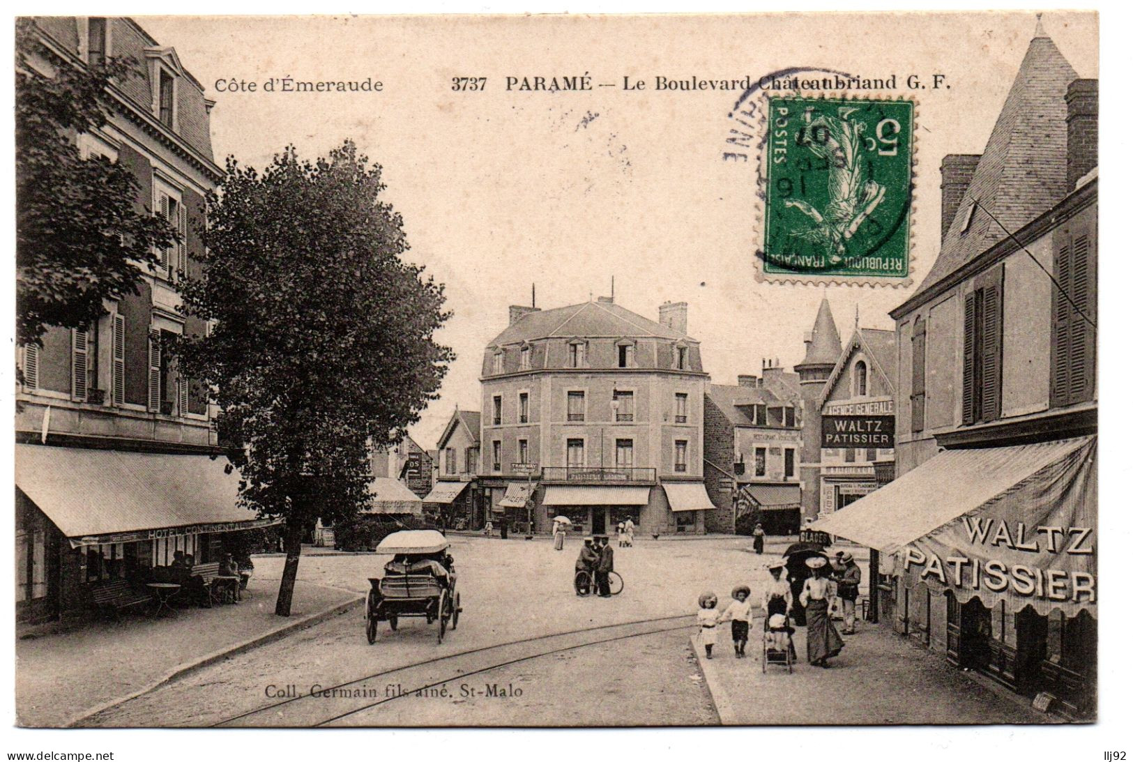 CPA 35 - PARAME (Ille Et Vilaine) - 3737. Le Boulevard Châteaubriand - G.F. - Parame