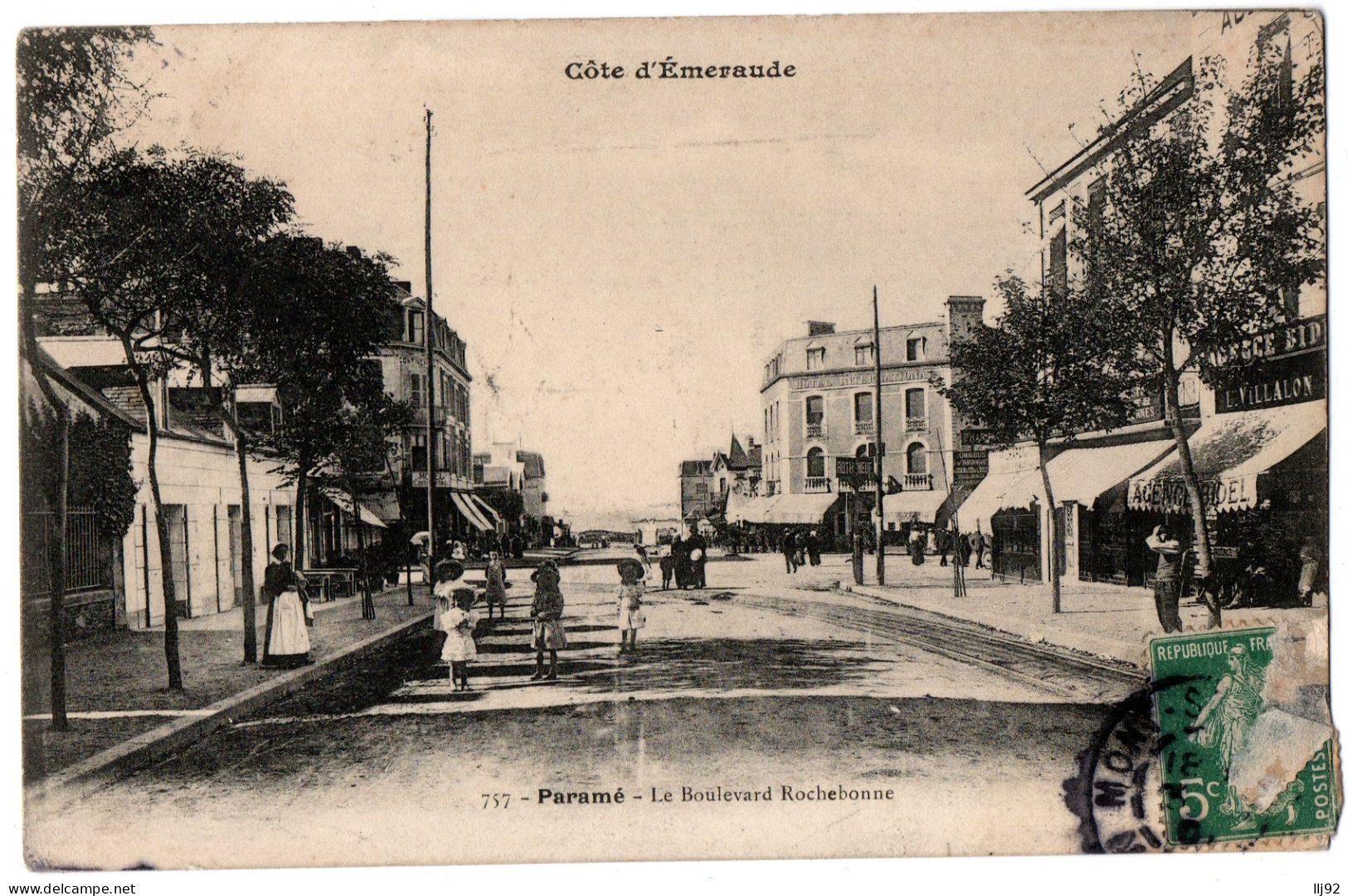 CPA 35 - PARAME (Ille Et Vilaine) - 757. Le Boulevard Rochebonne  - Parame