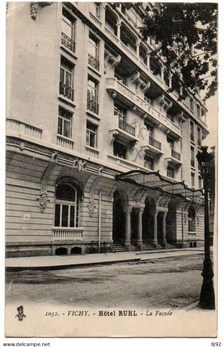 CPA 03 - VICHY (Allier) - 1052. Hôtel RUHL - La Façade - Ed. Béguin - Vichy