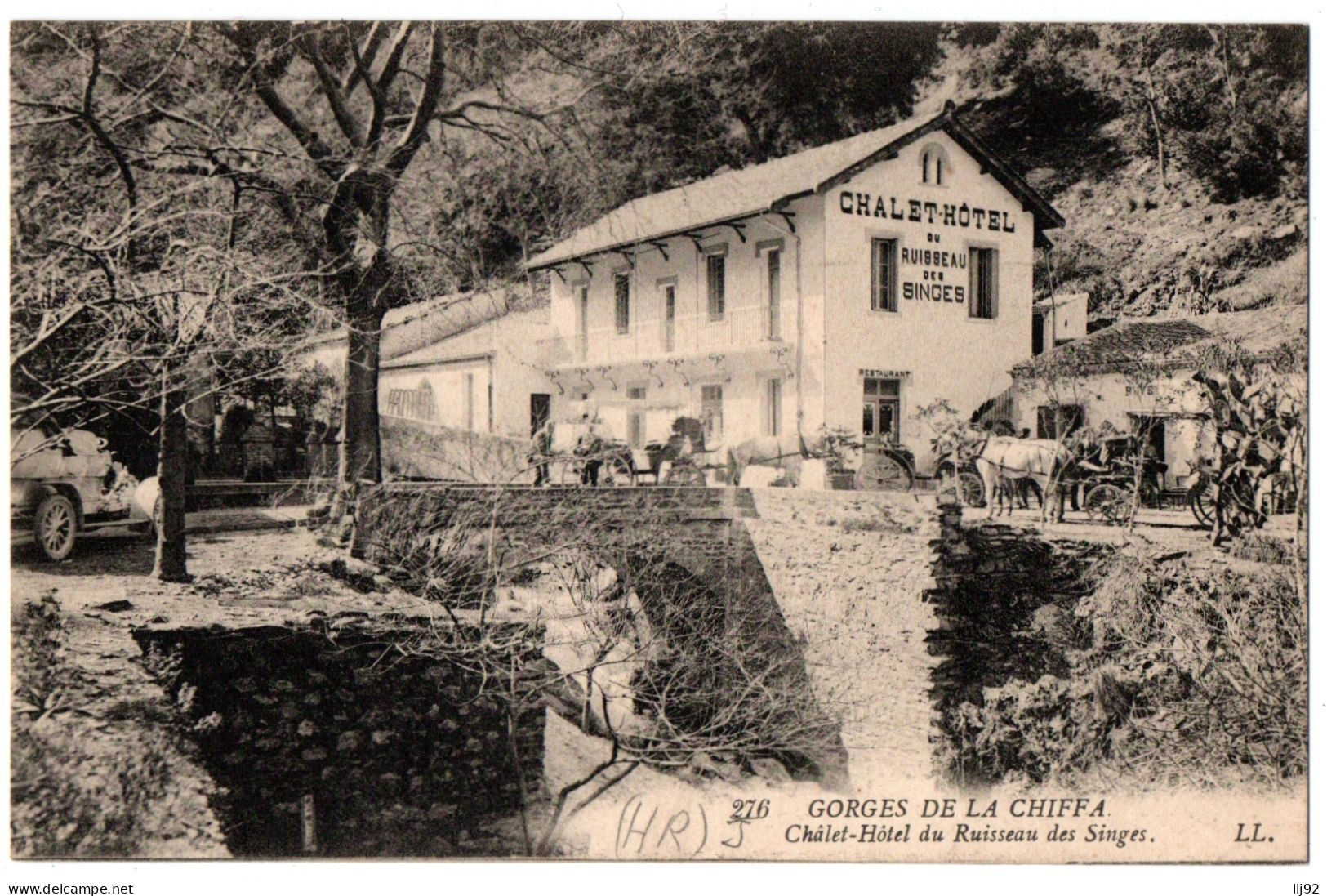 CPA ALGERIE - 276. Gorges De La Chiffa - Chalet-Hôtel Du Ruisseau Des Singes LL - Autres & Non Classés