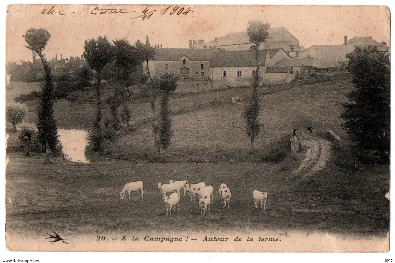 CPA "A La Campagne !" - Autour De La Ferme (troupeau De Vaches) - Farms
