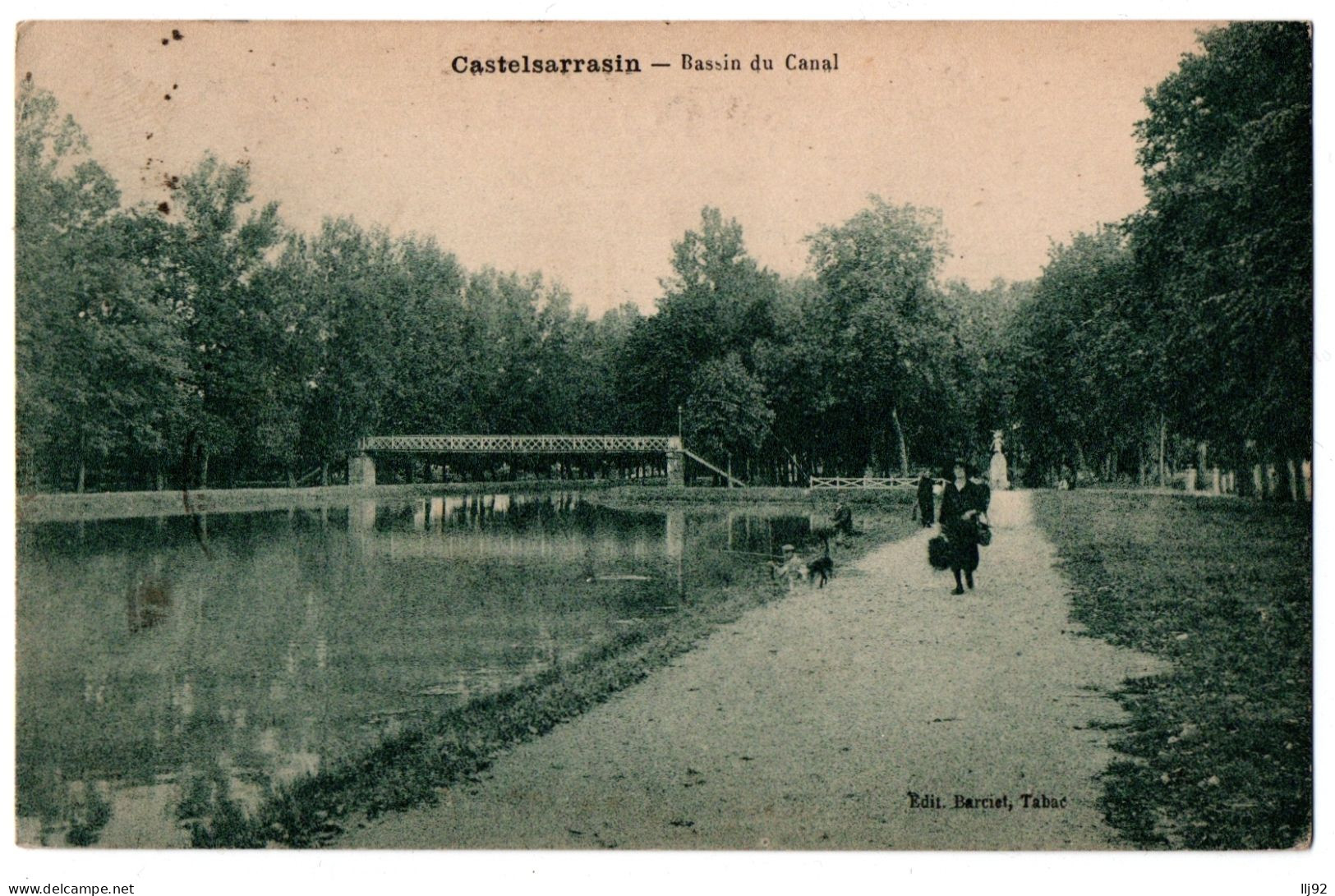 CPA 82 - CASTELSARRASIN (Tarn Et Garonne) - Bassin Du Canal (petite Animation) - Castelsarrasin