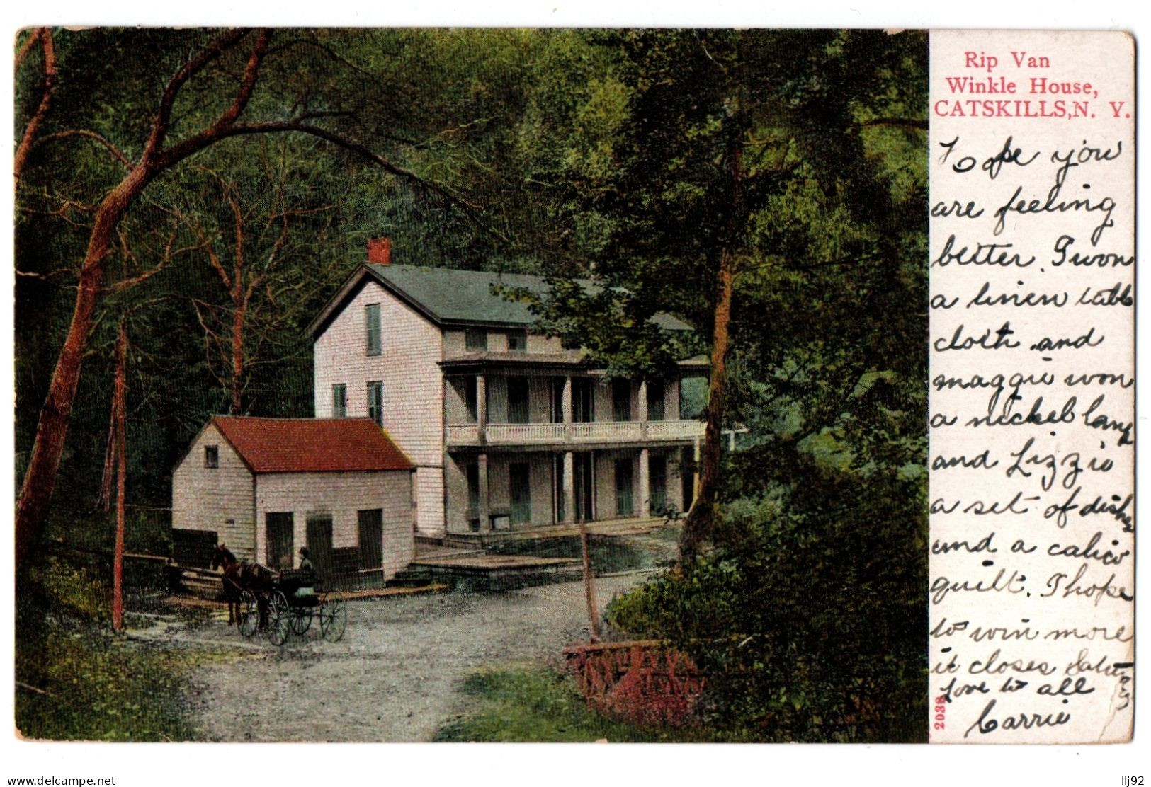 CPA - USA - CATSKILLS, N.Y. - Rip Van Winkle House - Catskills