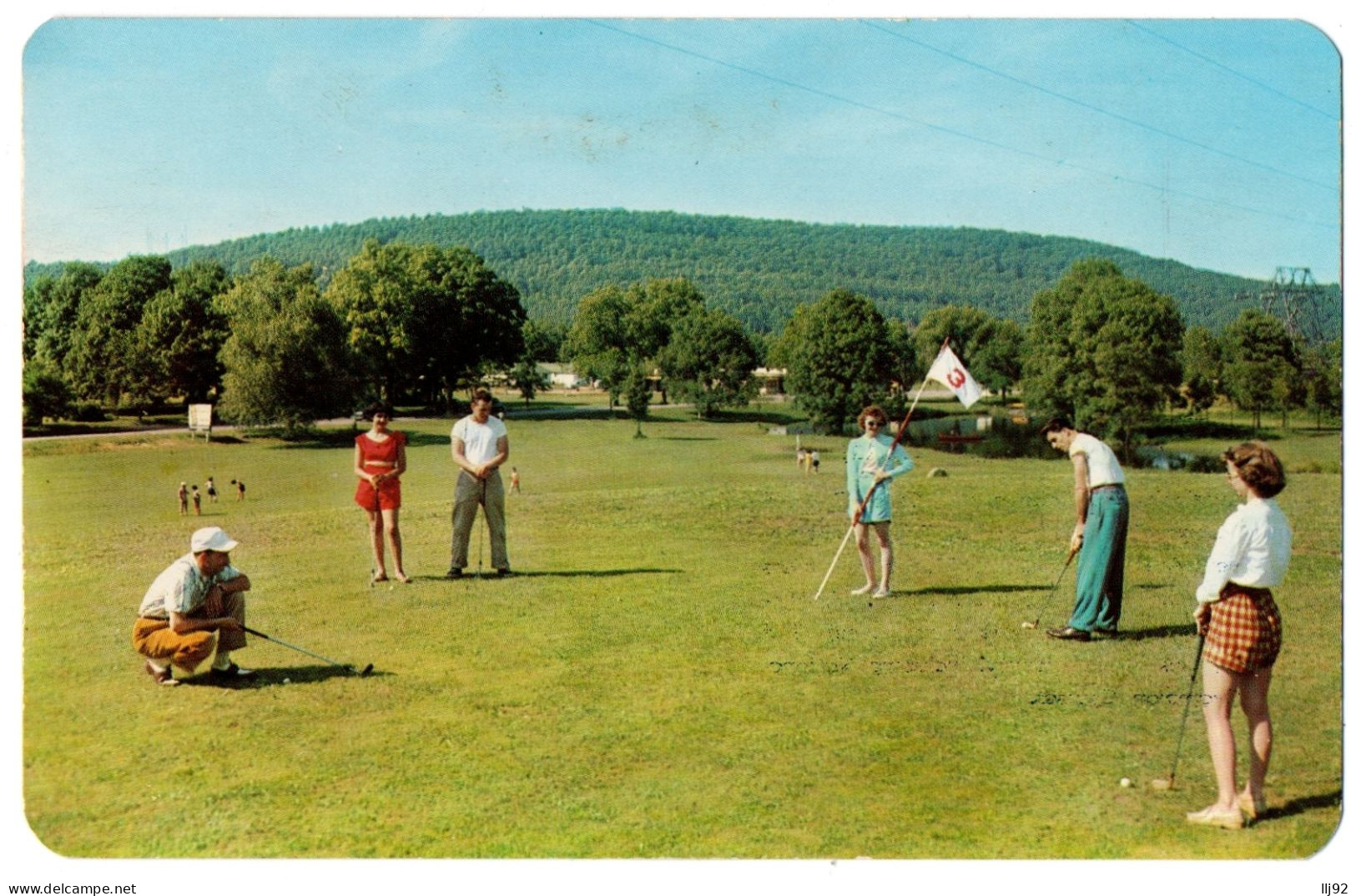 CPSM PF - USA - BUSHKILL - The Third Hole Of FERNWOOD's Own 9 Hole Golf Course - Autres & Non Classés