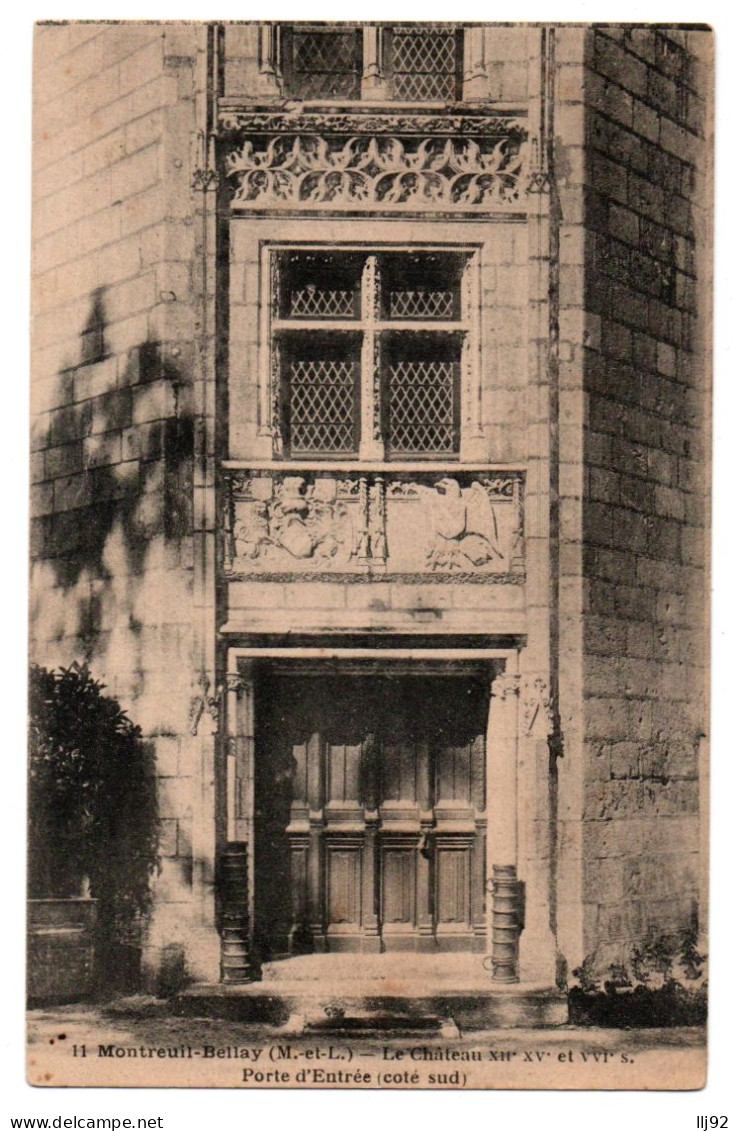 CPA 49 - MONTREUIL-BELLAY (M. Et Loire) - Château - Porte D'entrée Côté Sud - Montreuil Bellay