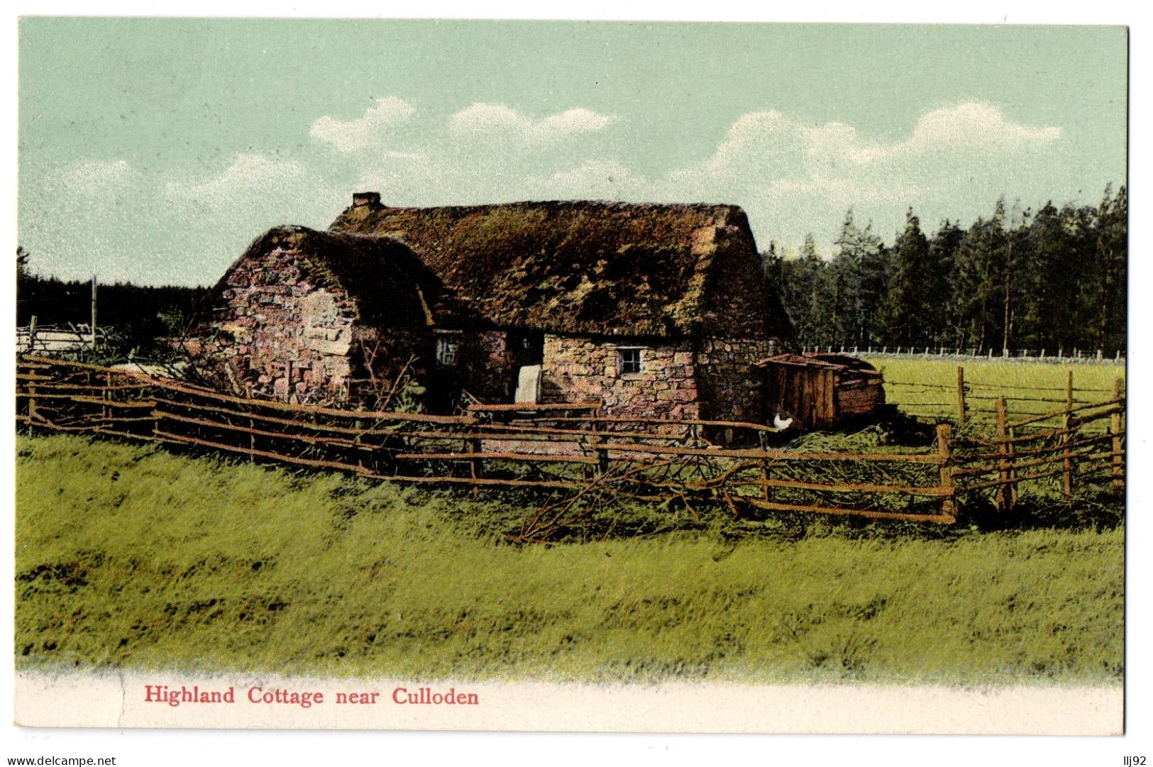 CPA ROYAUME UNI - Highland Cottage Near CULLODEN - UK - Old Postcard - Inverness-shire