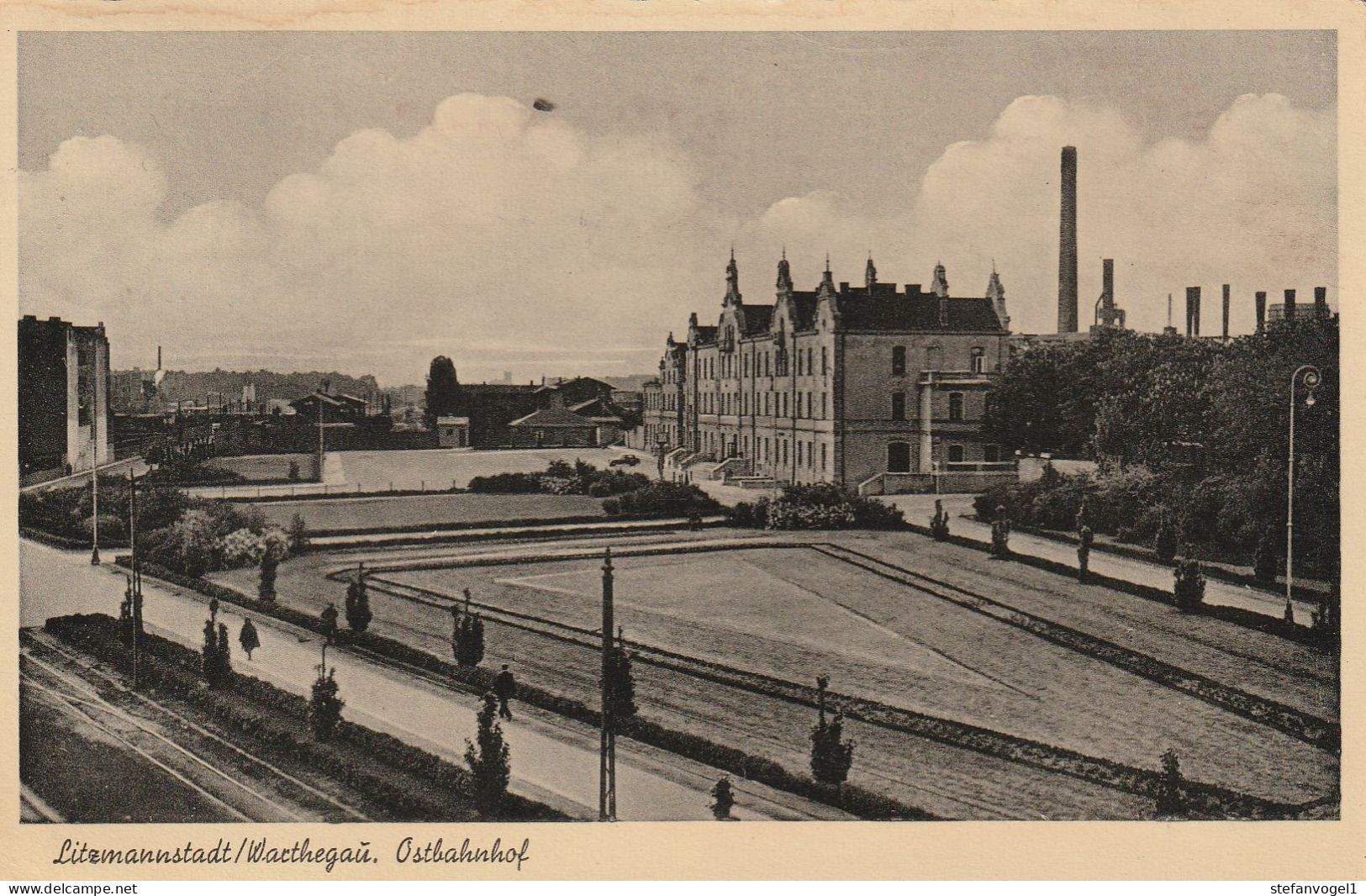 LODZ - Litzmannstadt, Gel. 1940  Ostbahnhof - Posen
