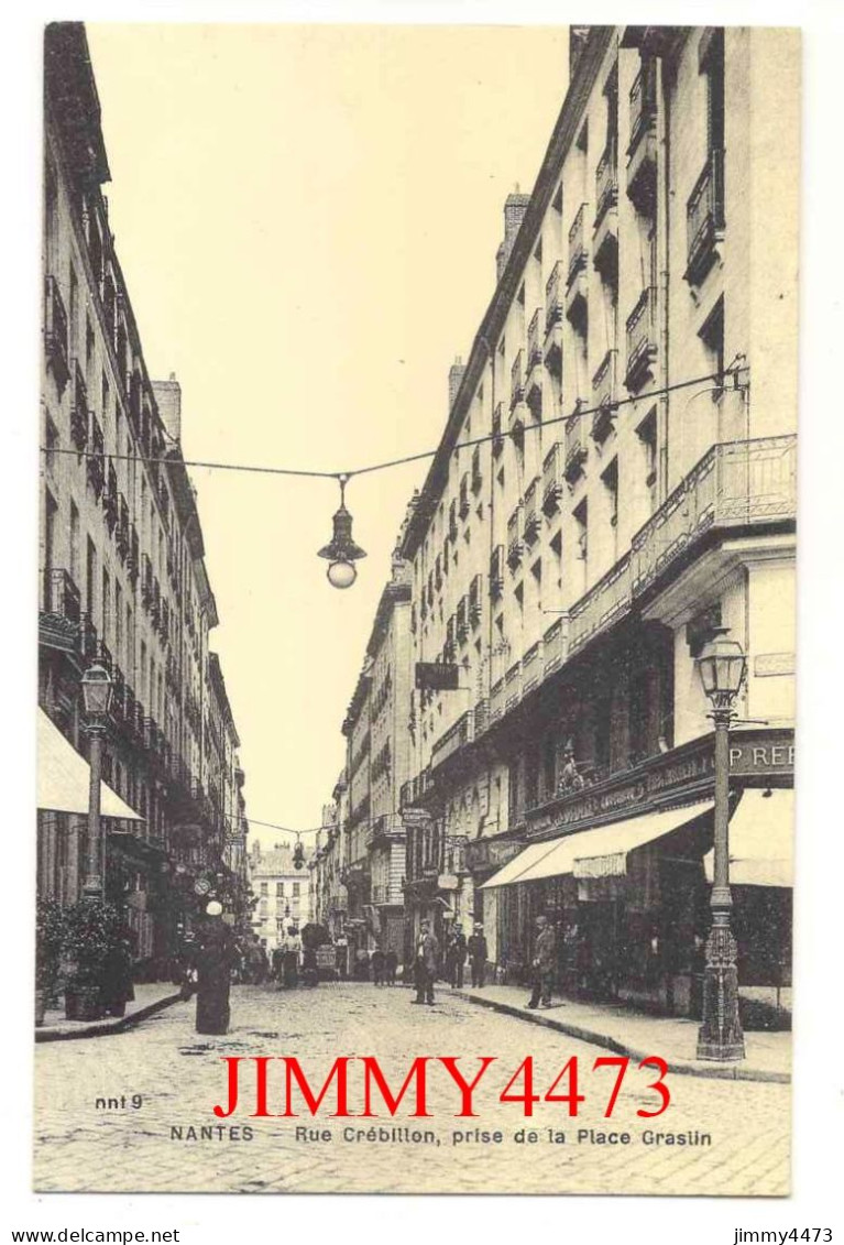 CPA (Repro) En 1900 - NANTES - Rue Crébillon Prise De La Place Graslin ( Bien Animée ) - EUREDIS Marseille - Nantes