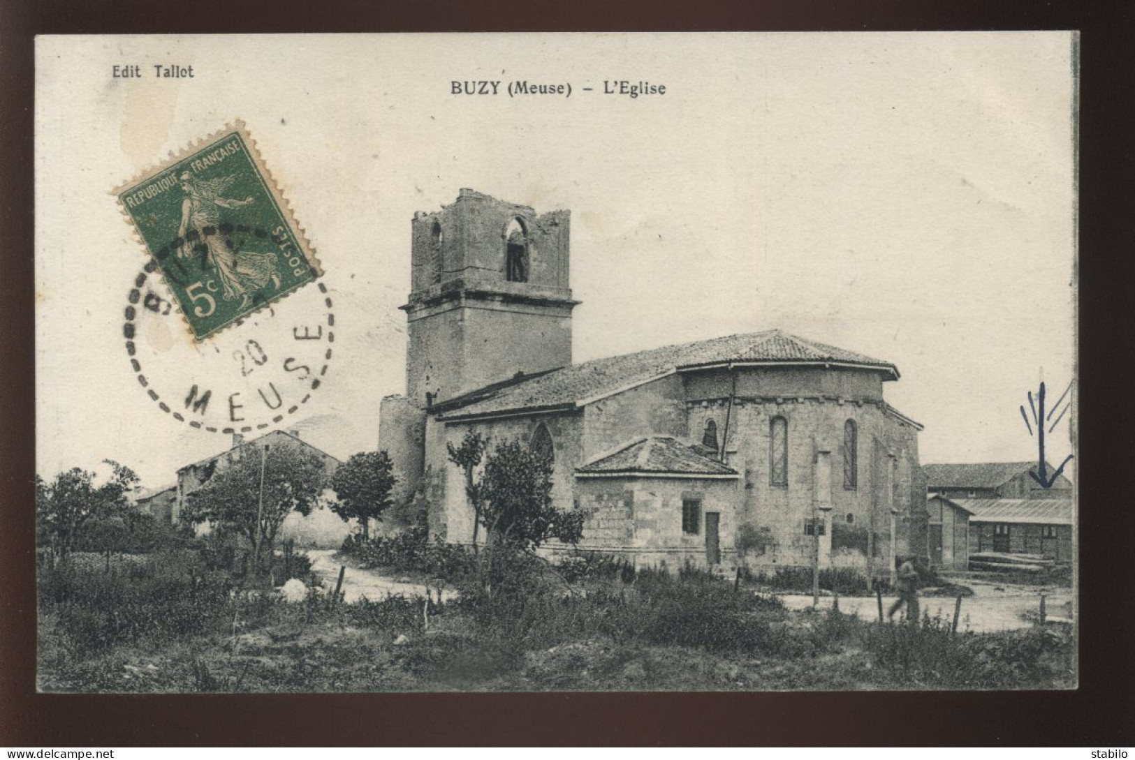 55 - BUZY - L'EGLISE - EDITEUR TALLOT - Autres & Non Classés