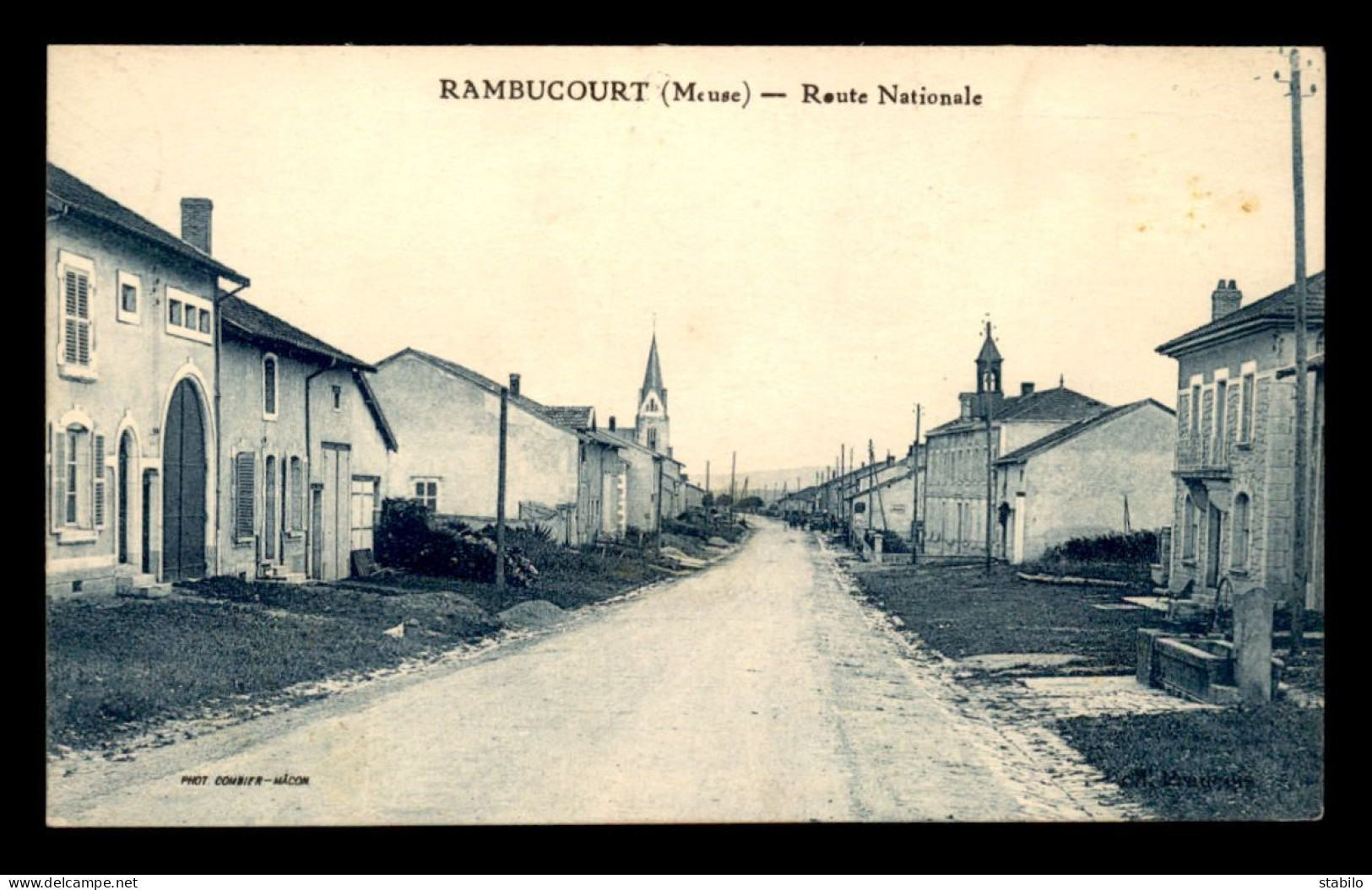 55 - RAMBUCOURT - ROUTE NATIONALE - EDITEUR COMBIER - Autres & Non Classés